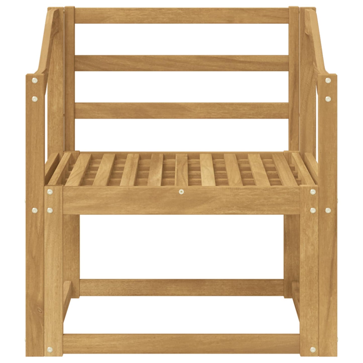 Utendørs sofa-sett Solid akasietre Hvit