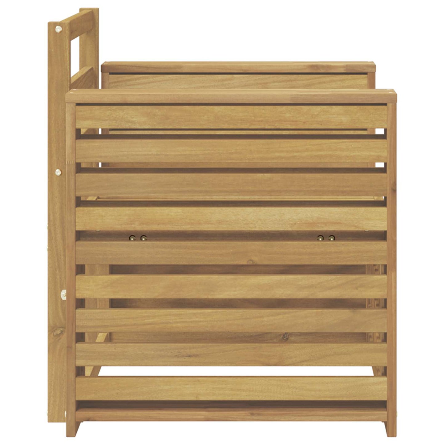 Utendørs sofa-sett Solid akasietre Hvit