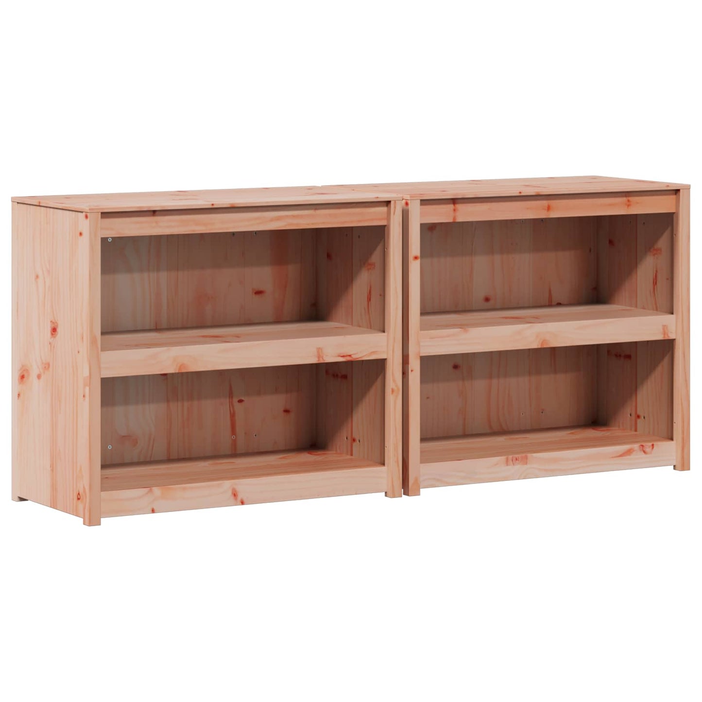 Utendørs kjøkkenskap MEPPEL 2 pcs Naturlig Douglas