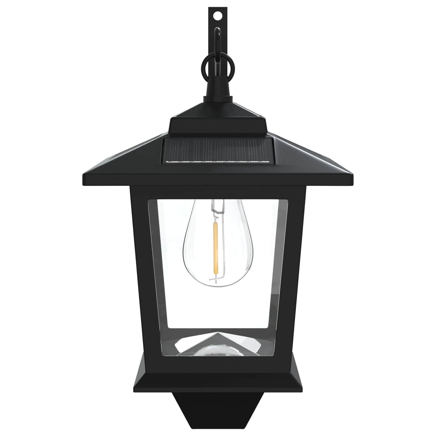Veggmontert Lampe with LED Bulb 2 stk. Svart 19 x 14 x 25 cm