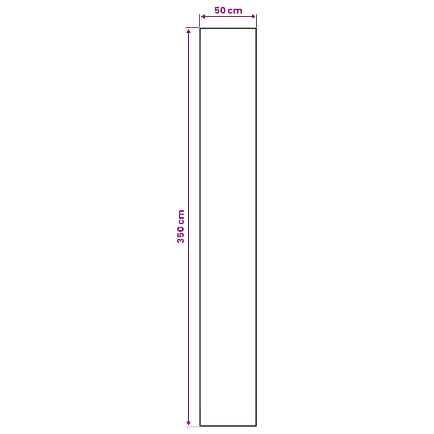 Teppe Runner LESAKA Brun 50 x 350 cm Diamant fløyel