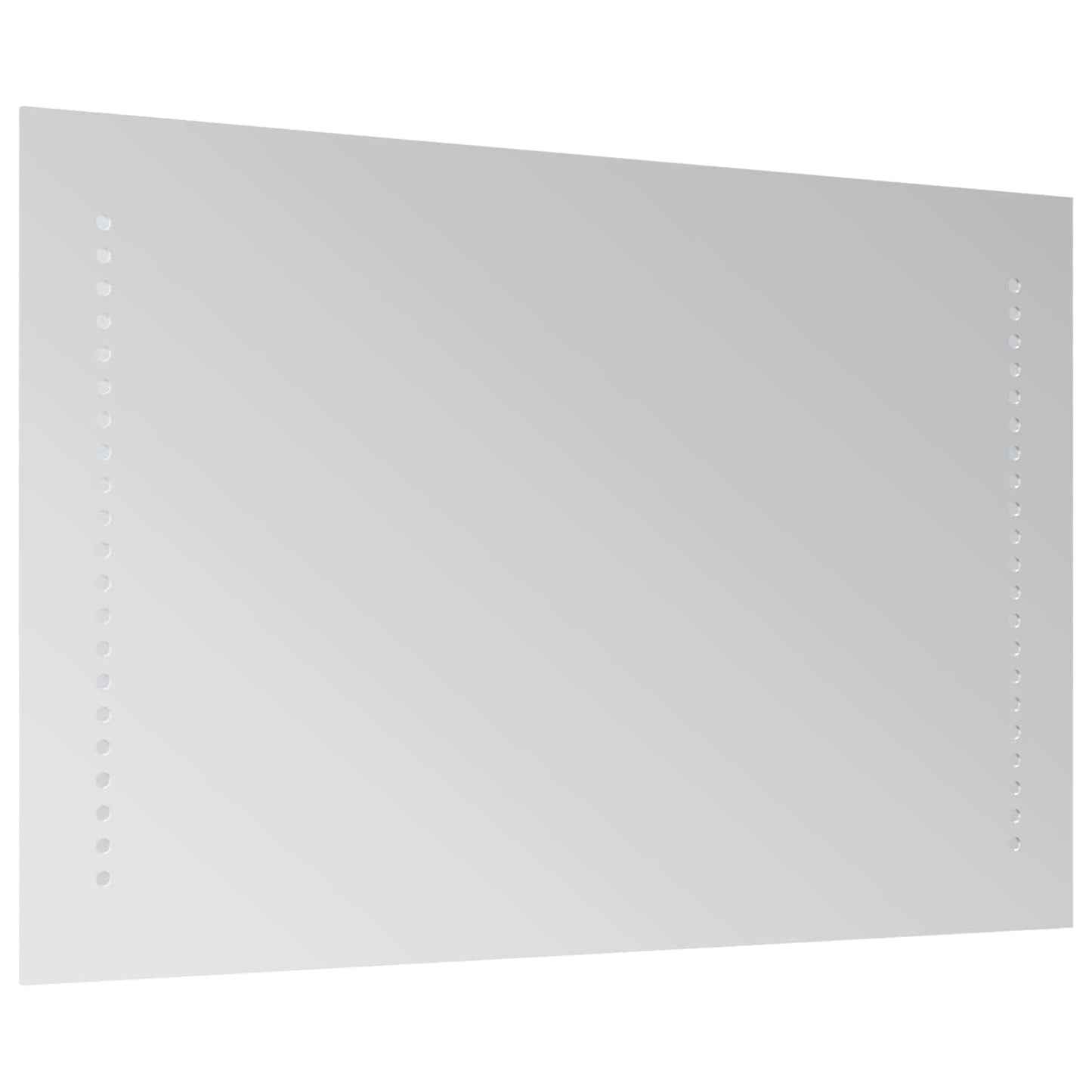 LED Badevindu Gjennomsiktig 70 x 40 cm herdet glass Rektangulær