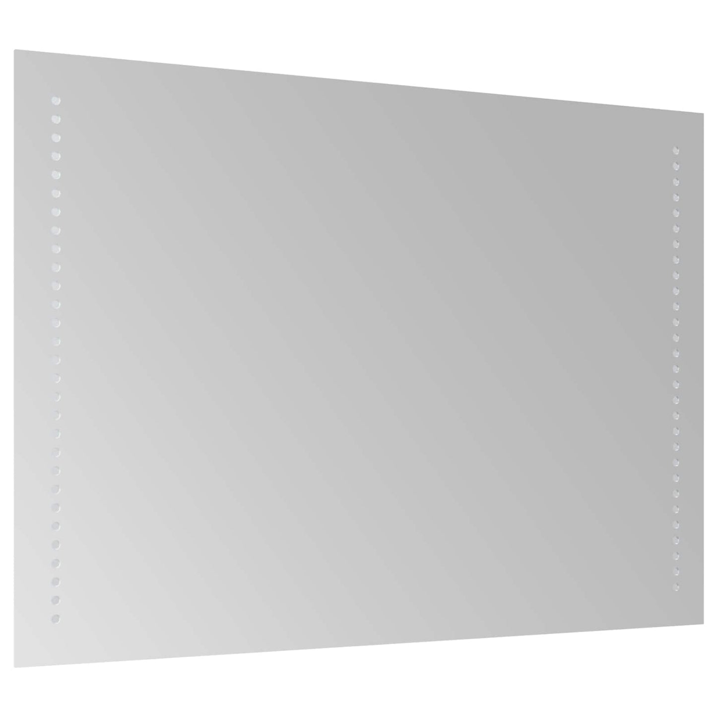 LED Badevindu Gjennomsiktig 70 x 50 cm herdet glass Rektangulær