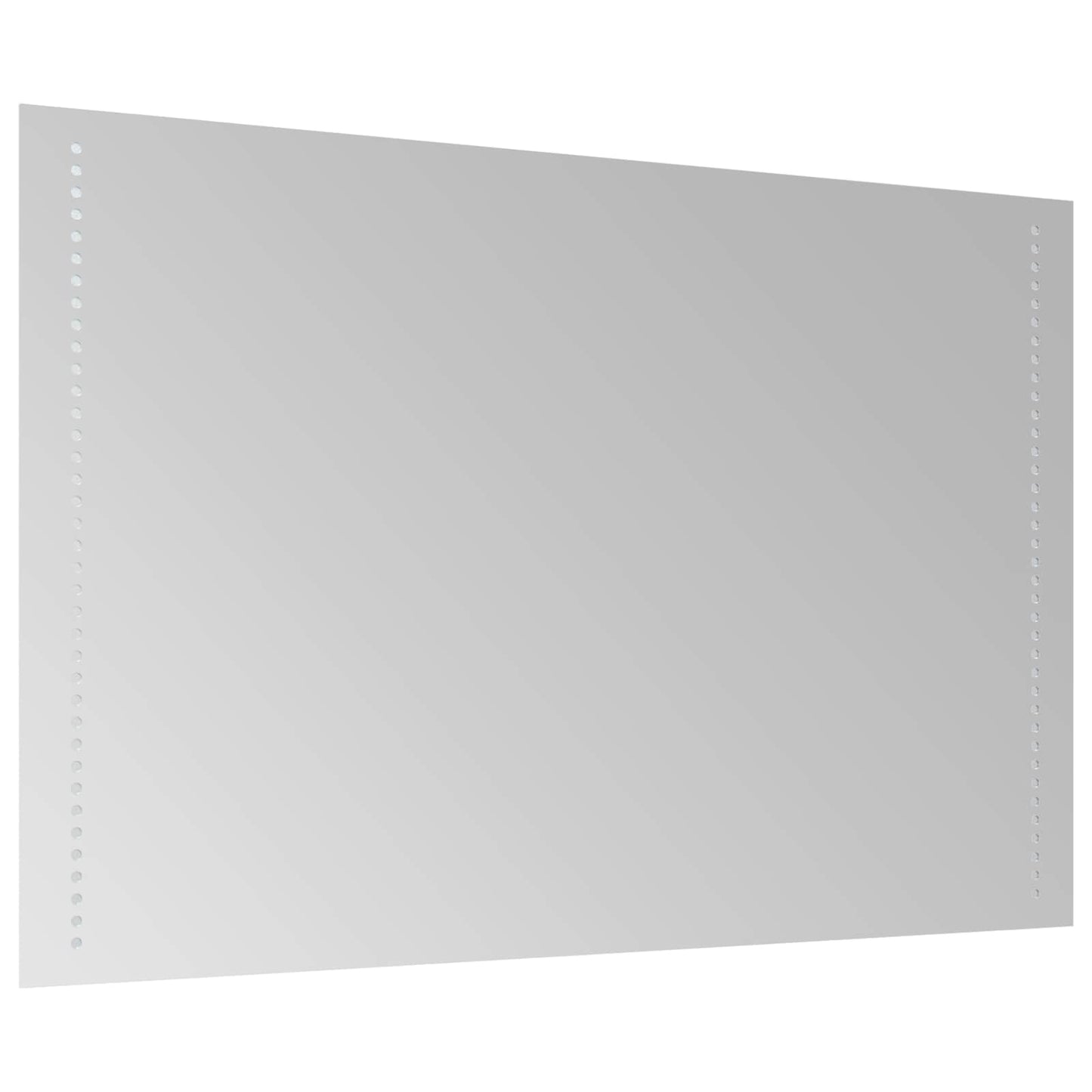 LED Badevindu Gjennomsiktig 90 x 60 cm herdet glass Rektangulær