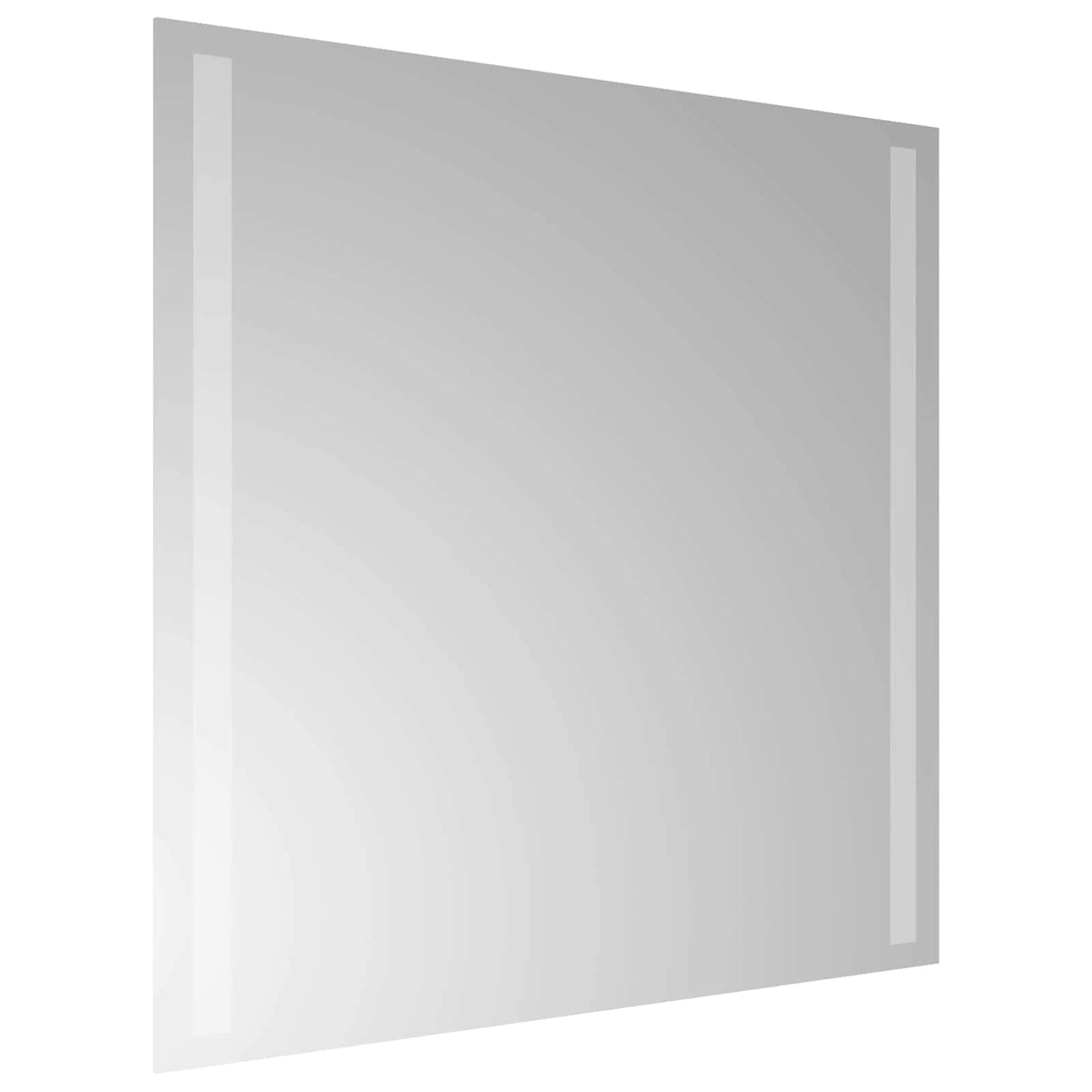 LED Badevindu med speil Gjennomsiktig 50 x 50 cm herdet glass