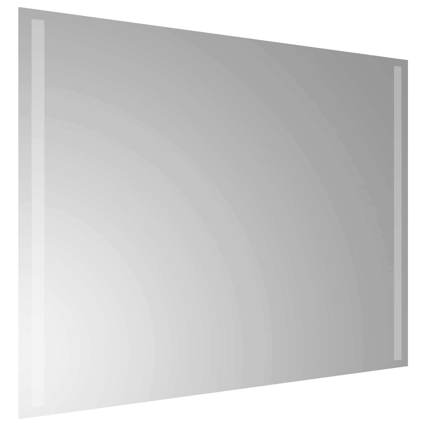 LED Badevindu med speil Gjennomsiktig 80 x 60 cm herdet glass
