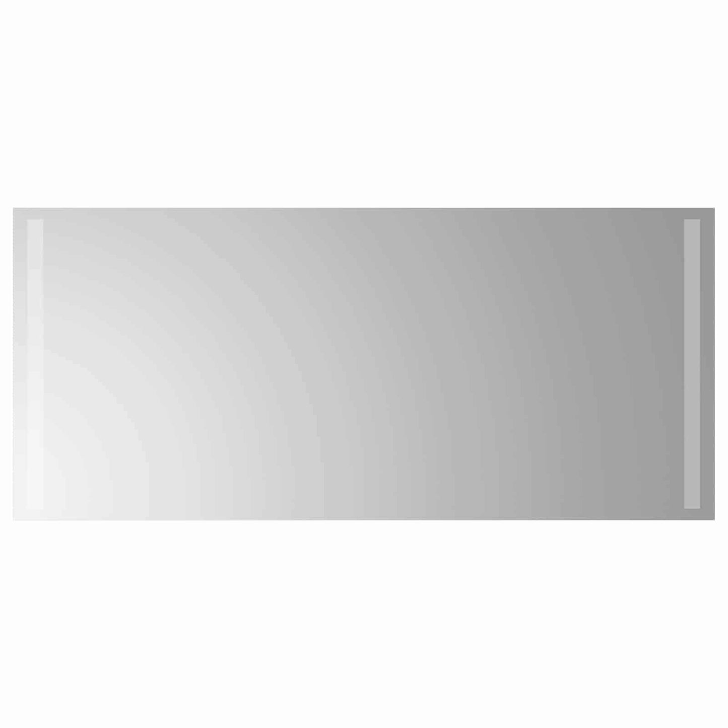 LED Badevindu med speil Gjennomsiktig 90 x 40 cm herdet glass