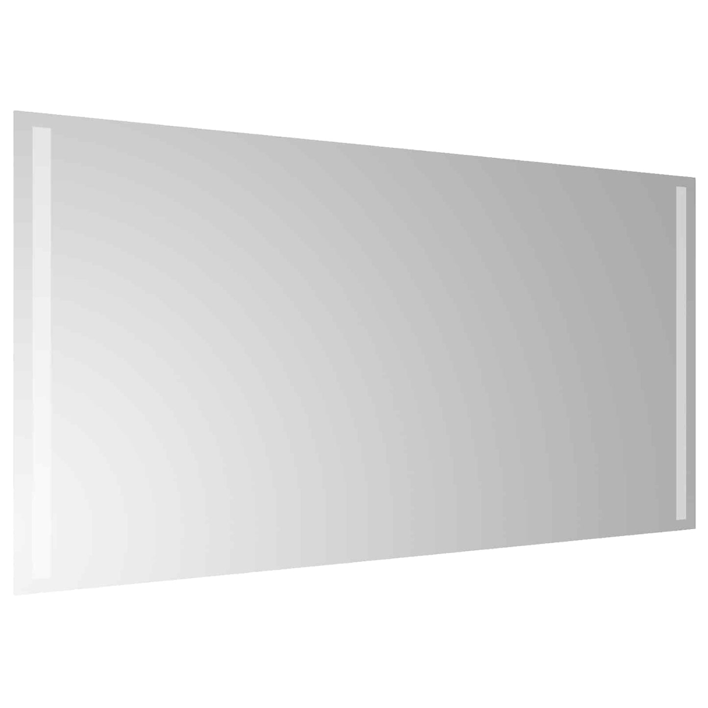 LED Badevindu med speil Gjennomsiktig 100 x 50 cm herdet glass
