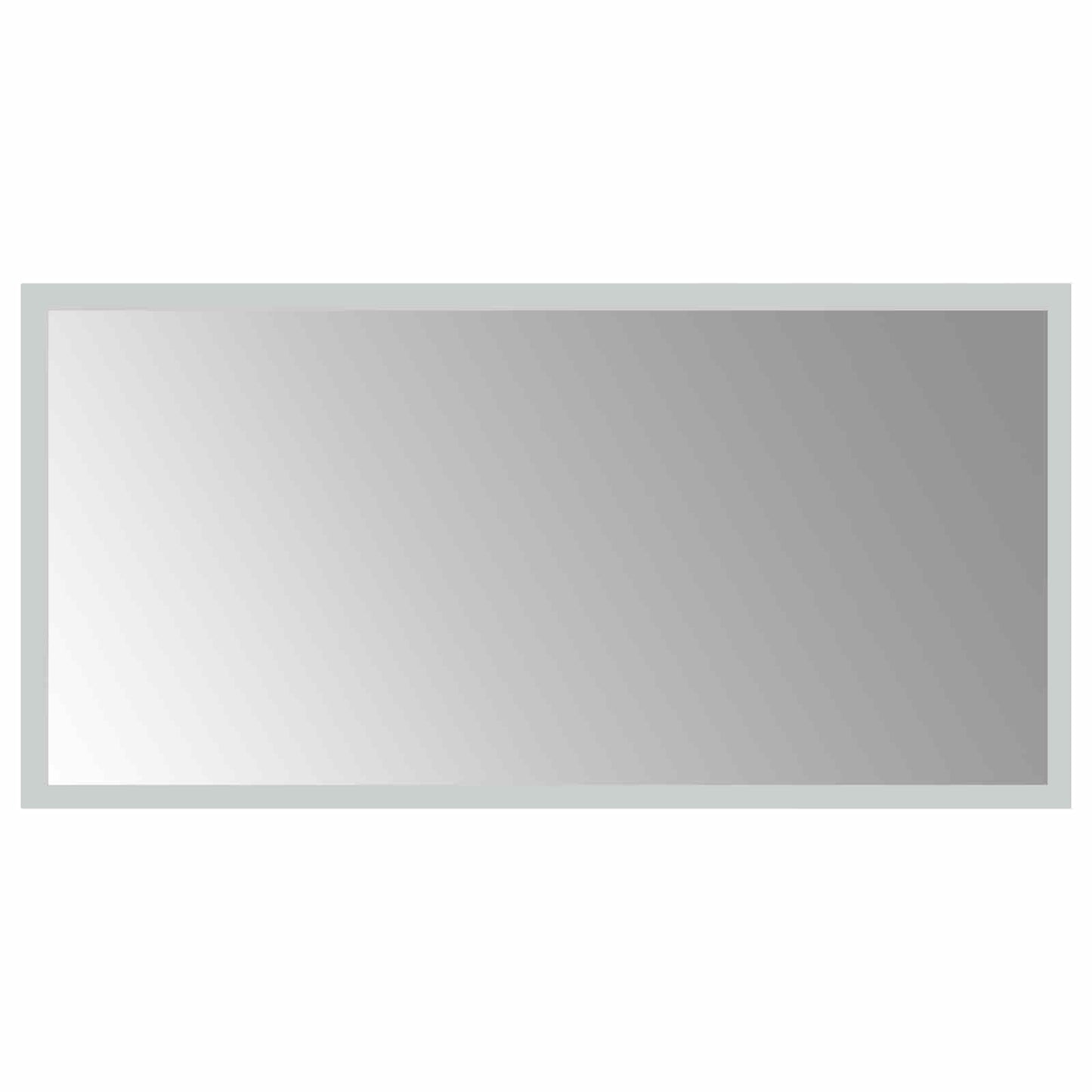 LED Badevindu med speil Gjennomsiktig 60 x 30 cm herdet glass