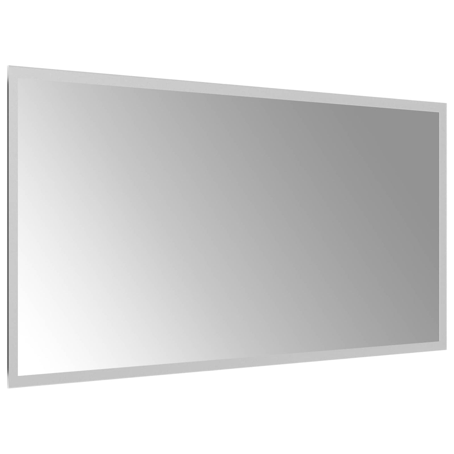 LED Badevindu med speil Gjennomsiktig 80 x 40 cm herdet glass