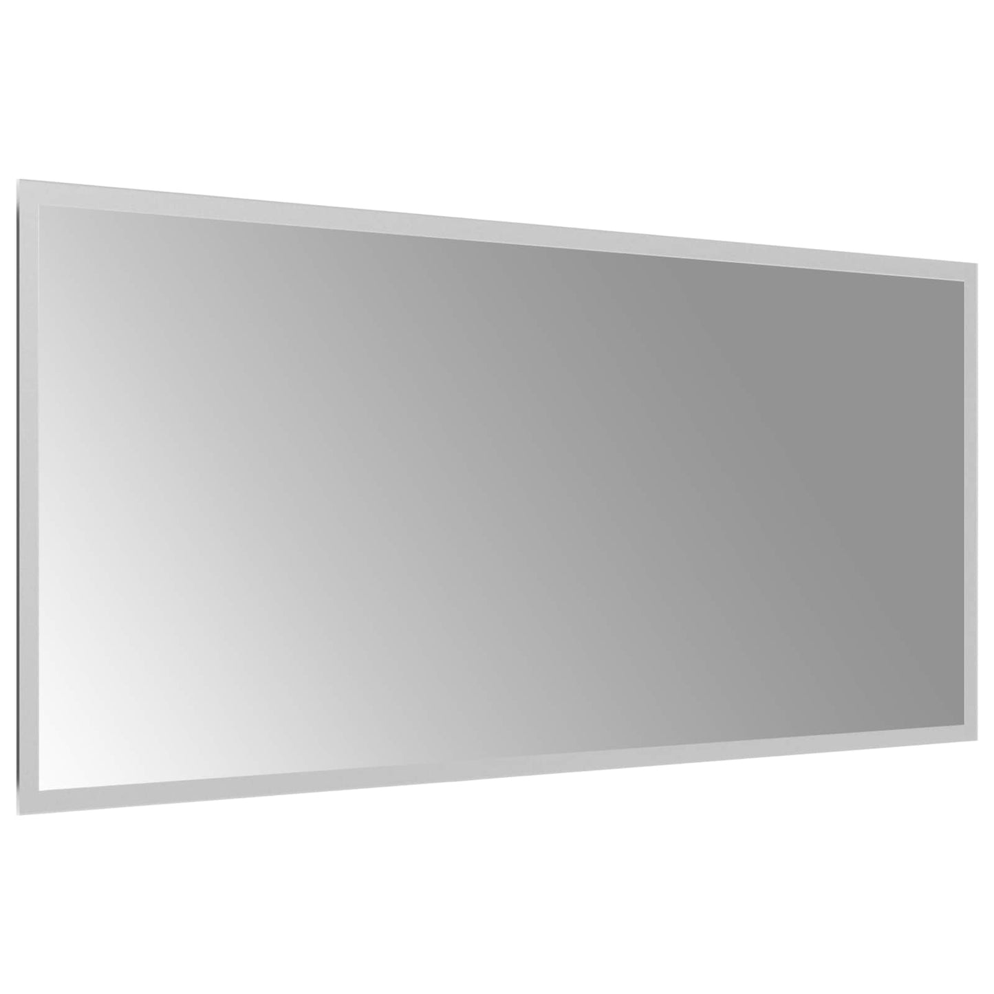 LED Badevindu med speil Gjennomsiktig 90 x 40 cm herdet glass