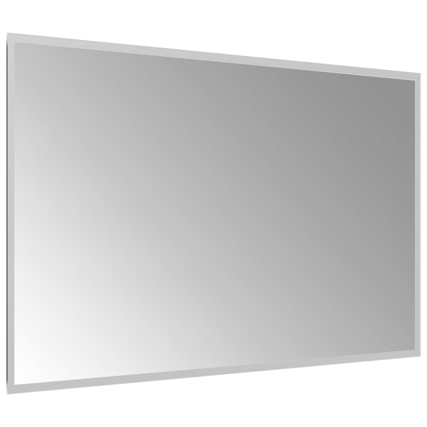 LED Badevindu med speil Gjennomsiktig 100 x 60 cm herdet glass