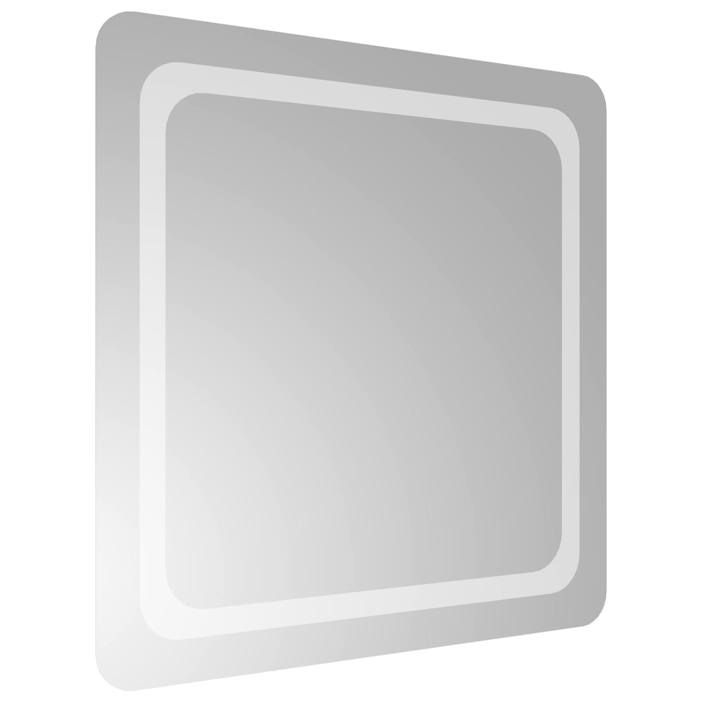 LED Badevindu med speil Gjennomsiktig 60 x 60 cm herdet glass