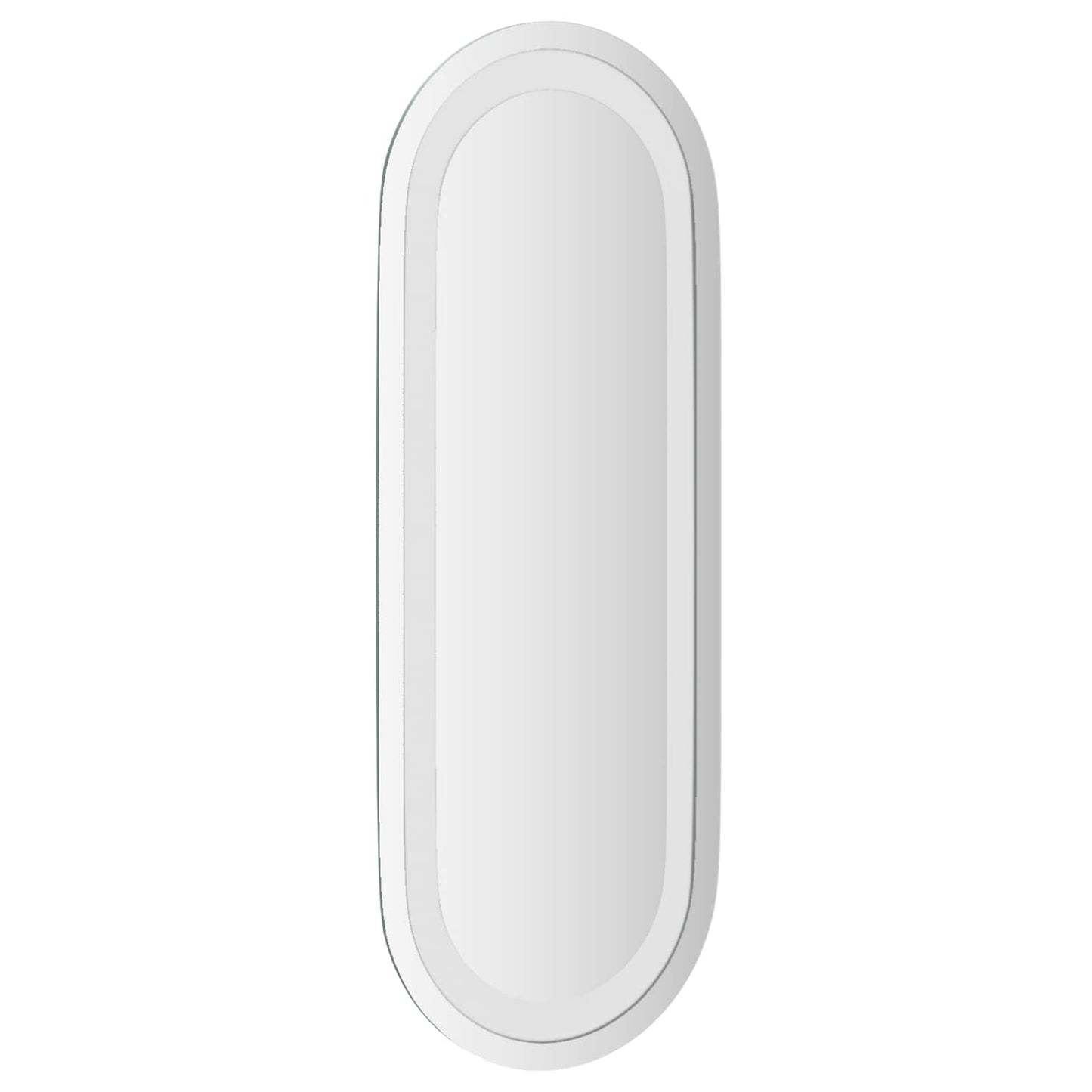 LED Badevindu med speil Gjennomsiktig 40 x 15 cm herdet glass