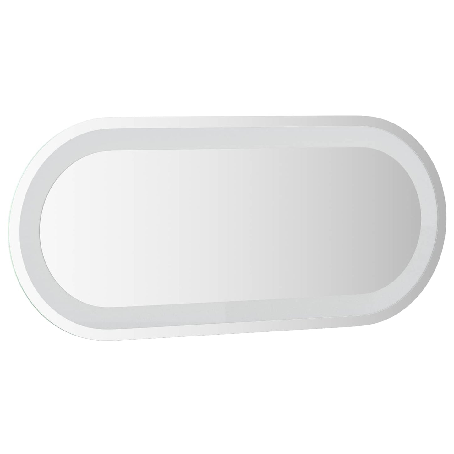 LED Badevindu med speil Gjennomsiktig 70 x 30 cm herdet glass