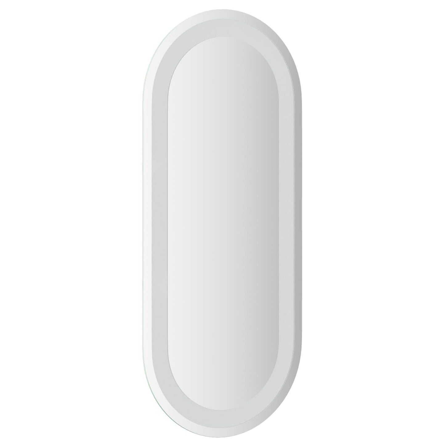 LED Badevindu med speil Gjennomsiktig 70 x 30 cm herdet glass