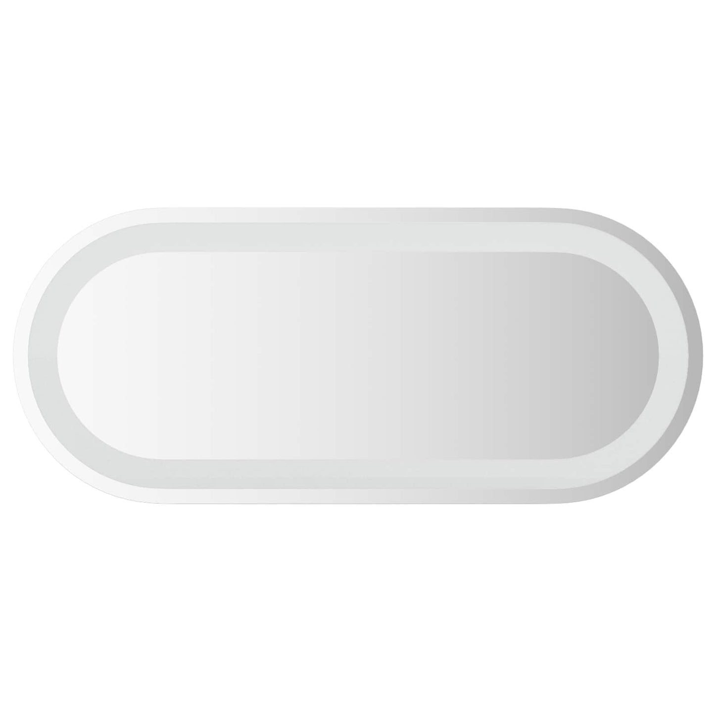 LED Badevindu med speil Gjennomsiktig 70 x 30 cm herdet glass