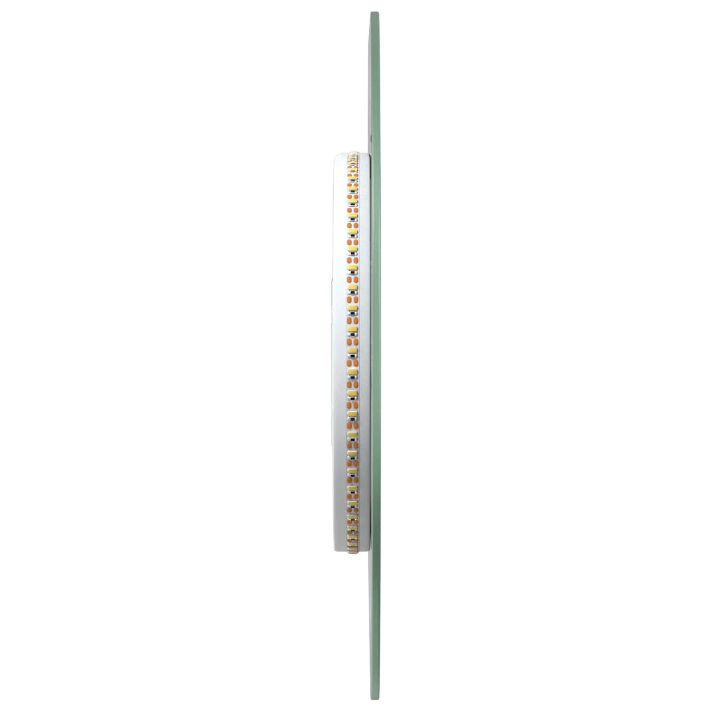 LED Badevindu med speil Gjennomsiktig 70 x 30 cm herdet glass