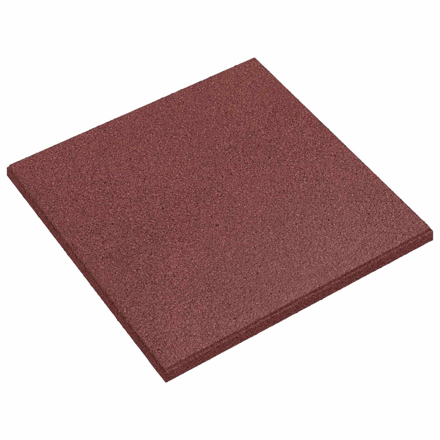 Fallbeskyttelsesfliser 24 pcs Rød 50 x 50 cm Gummi