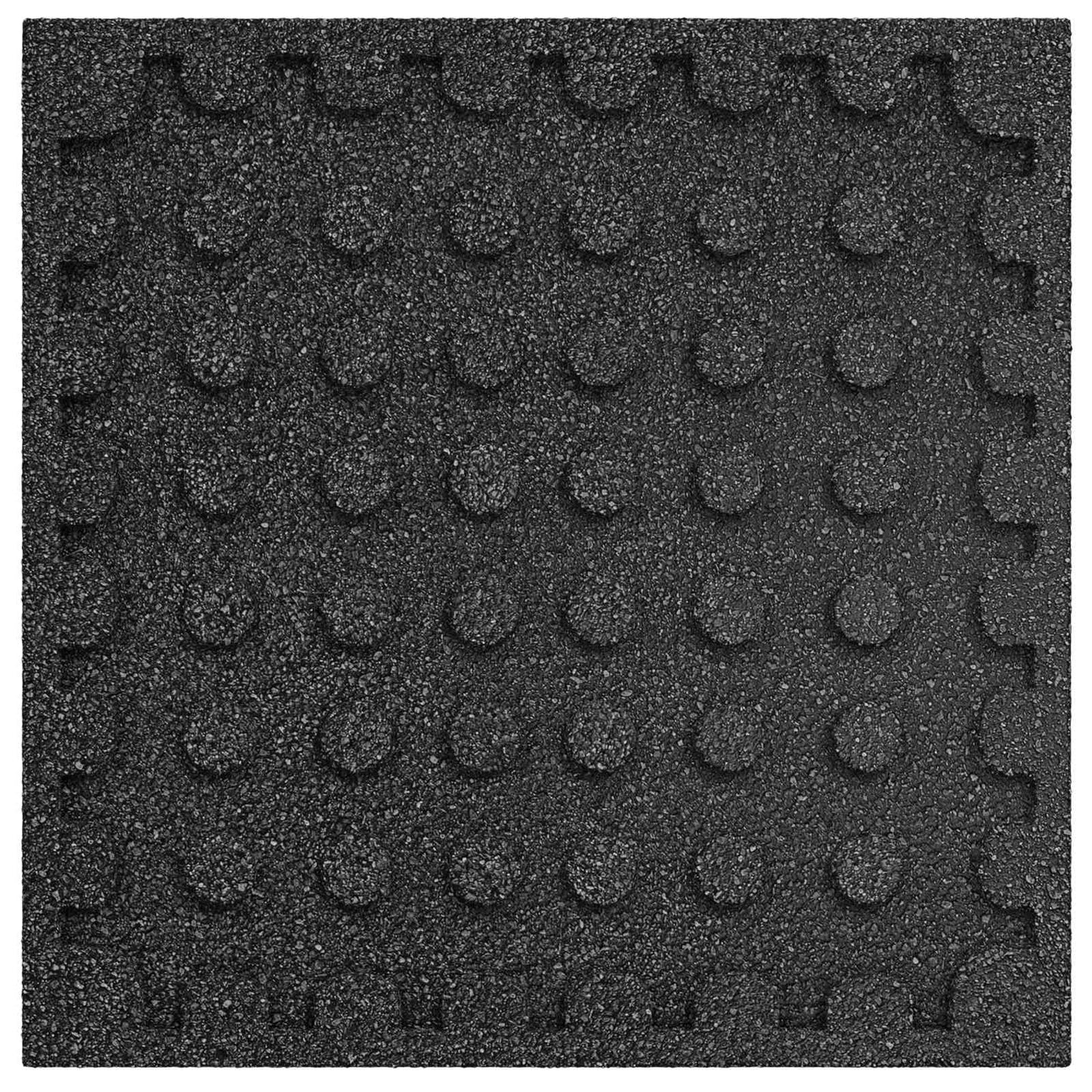 Fallbeskyttelsesfliser 12 pcs Svart 50 x 50 cm Gummi