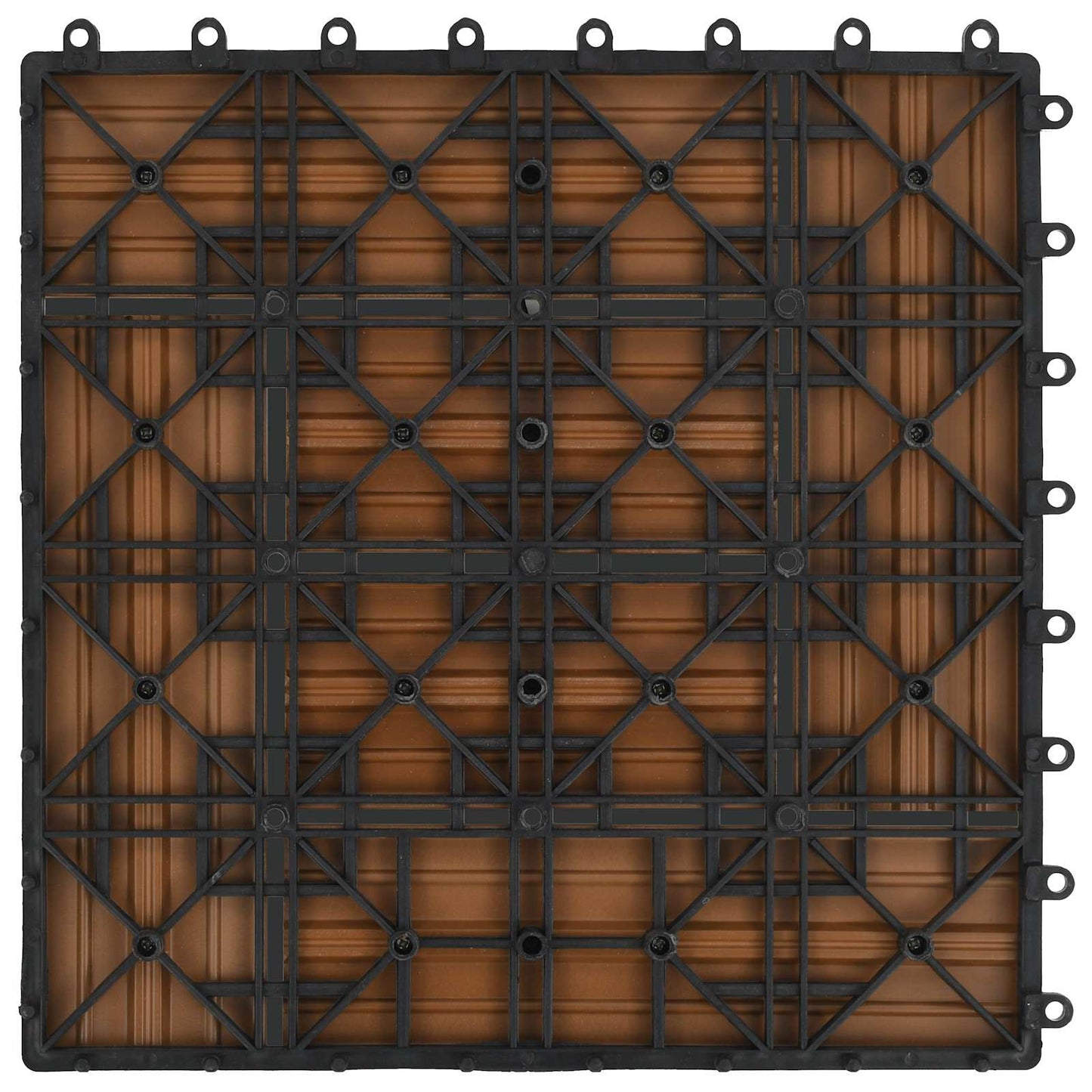 Terrasseflis 22 pcs teak 30 x 30 cm WPC