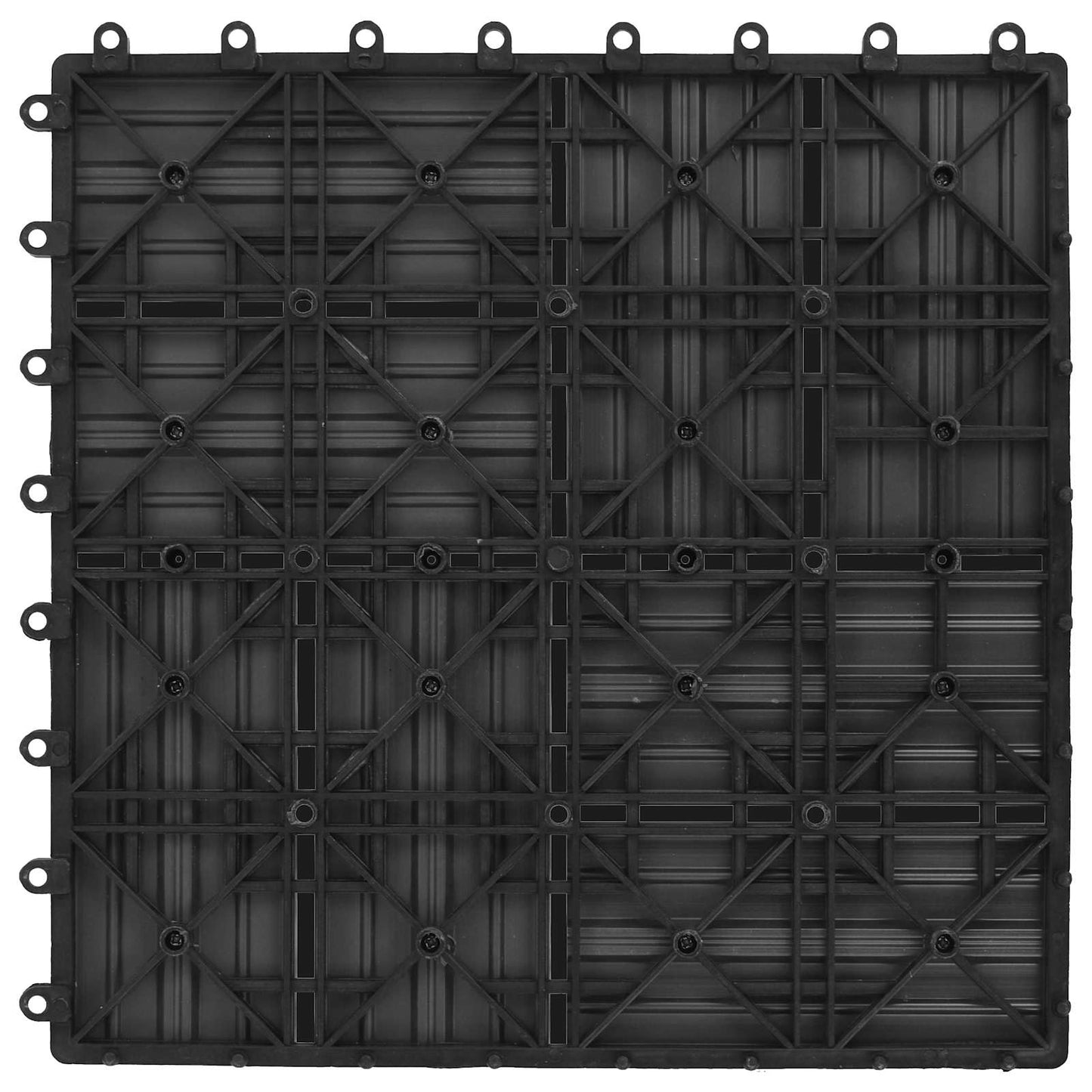 Terrasseflis 22 pcs Grå 30 x 30 cm WPC