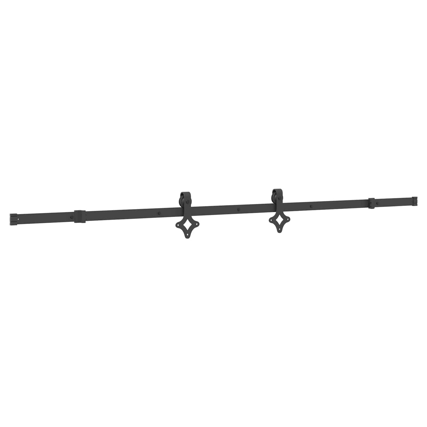 Skyvedør NARVIK Naturlig og svart 100 x 210 cm (213,5 cm)