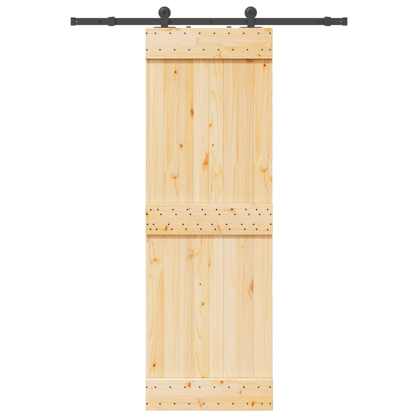 Skyvedør NARVIK Naturlig og svart 70 x 210 cm (152,5 cm)