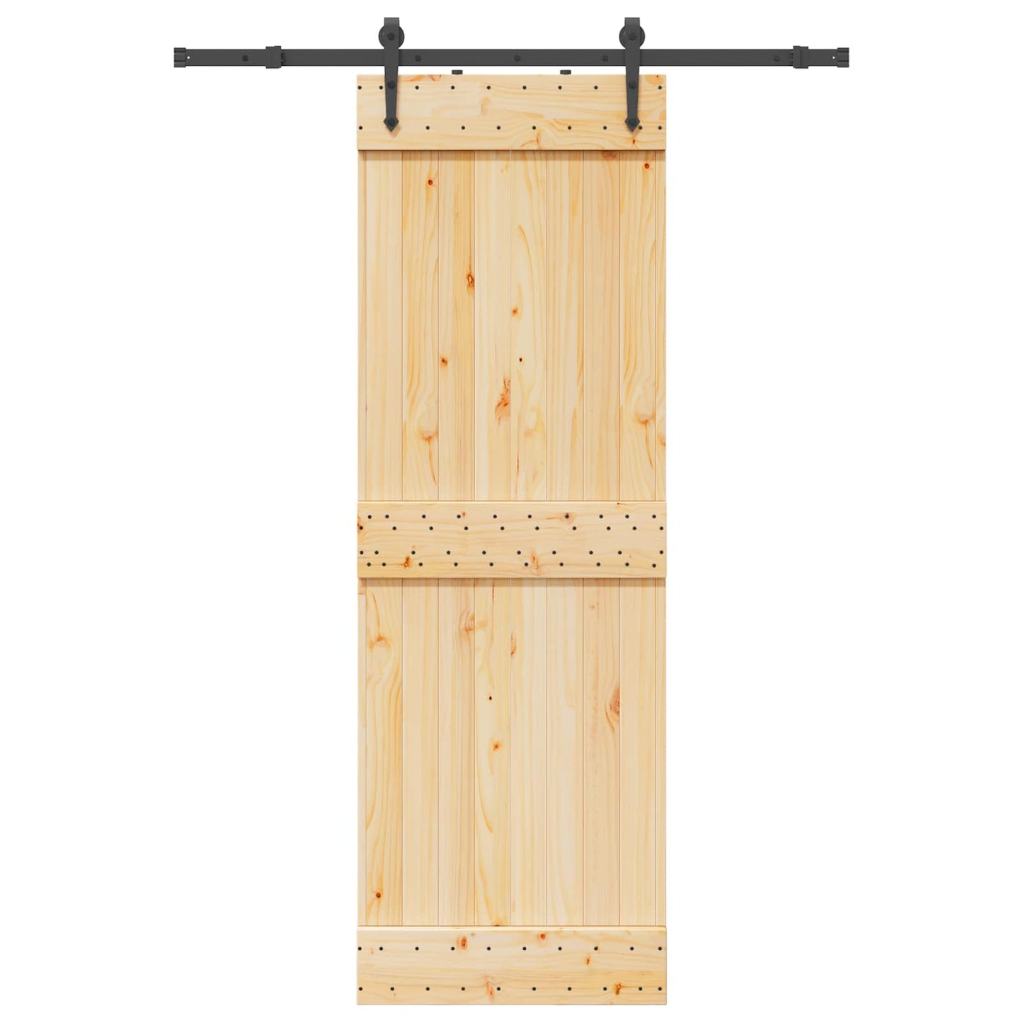 Skyvedør NARVIK Naturlig og svart 70 x 210 cm (152,5 cm)