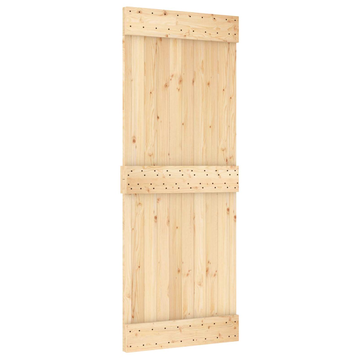 Skyvedør NARVIK Naturlig og svart 85 x 210 cm (213,5 cm)
