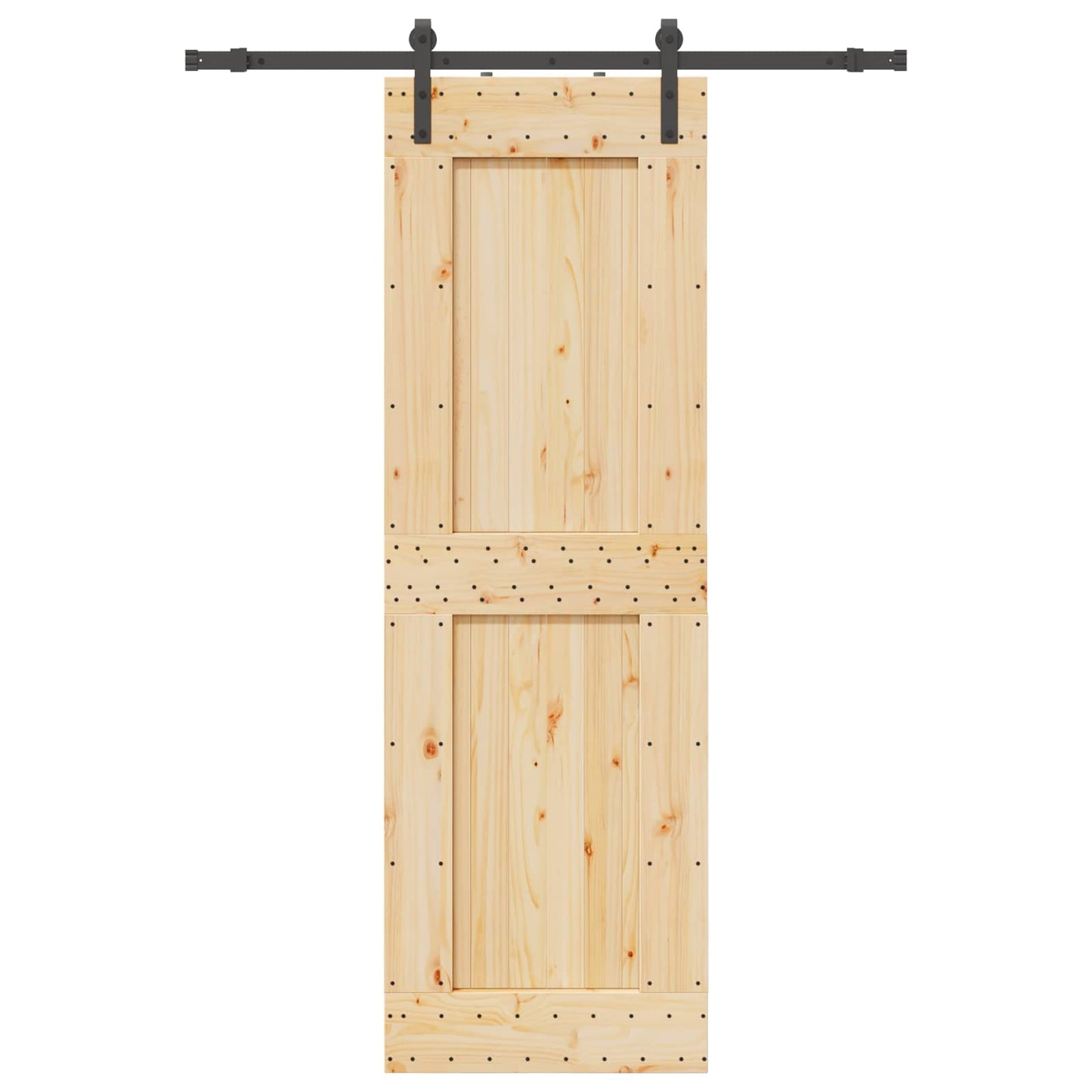 Skyvedør NARVIK Naturlig og svart 70 x 210 cm (152,5 cm)