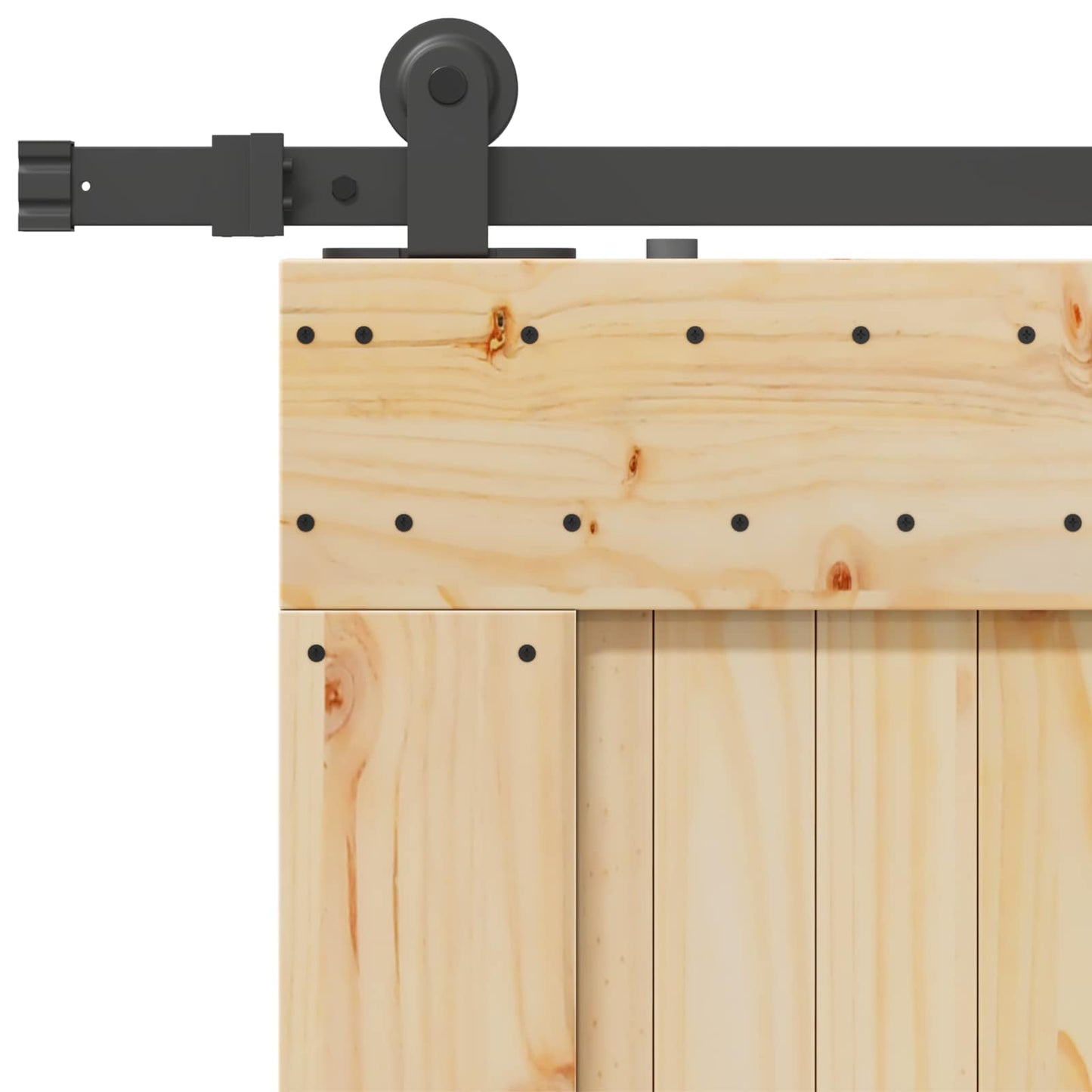 Skyvedør NARVIK Naturlig og svart 70 x 210 cm (152,5 cm)