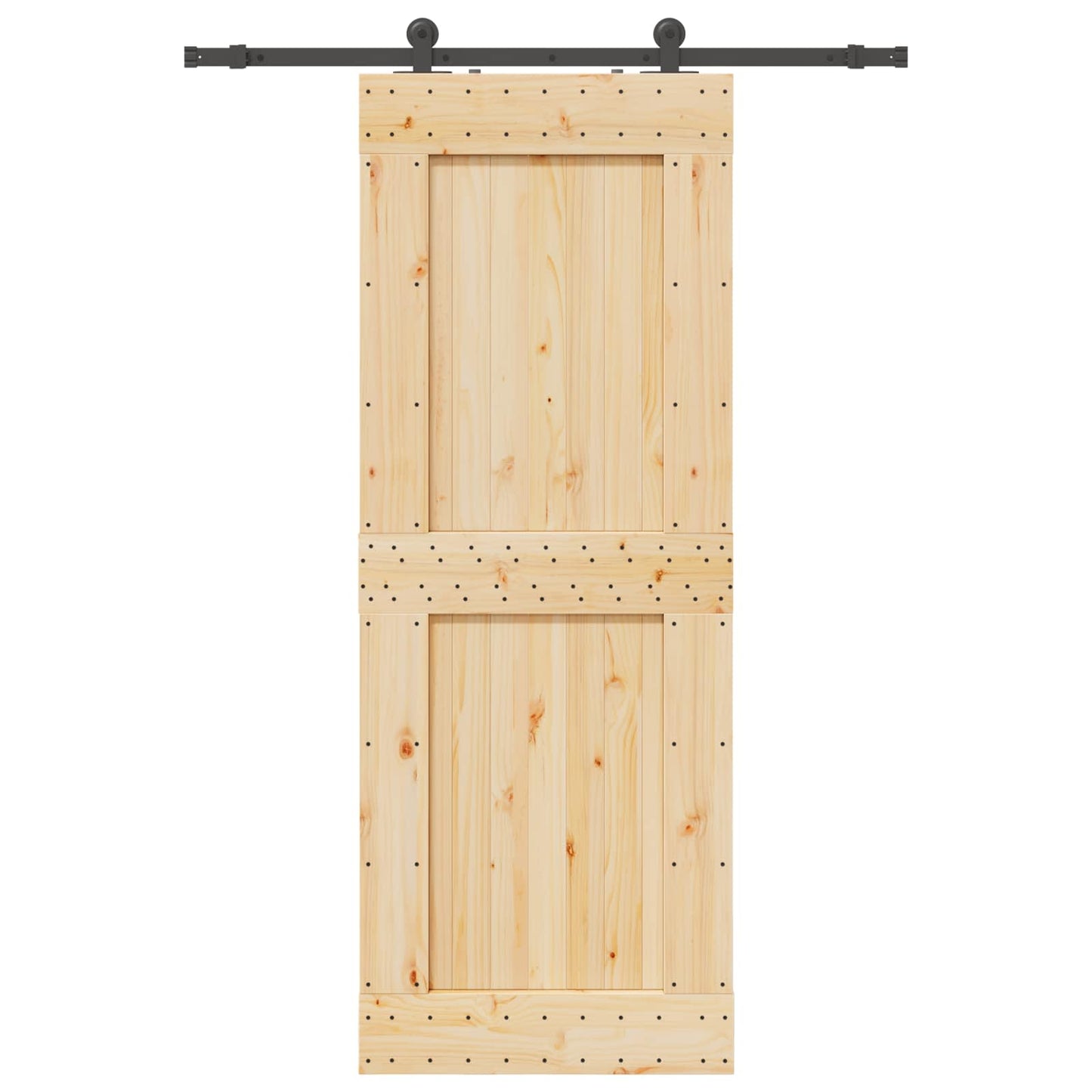 Skyvedør NARVIK Naturlig og svart 85 x 210 cm (152,5 cm)