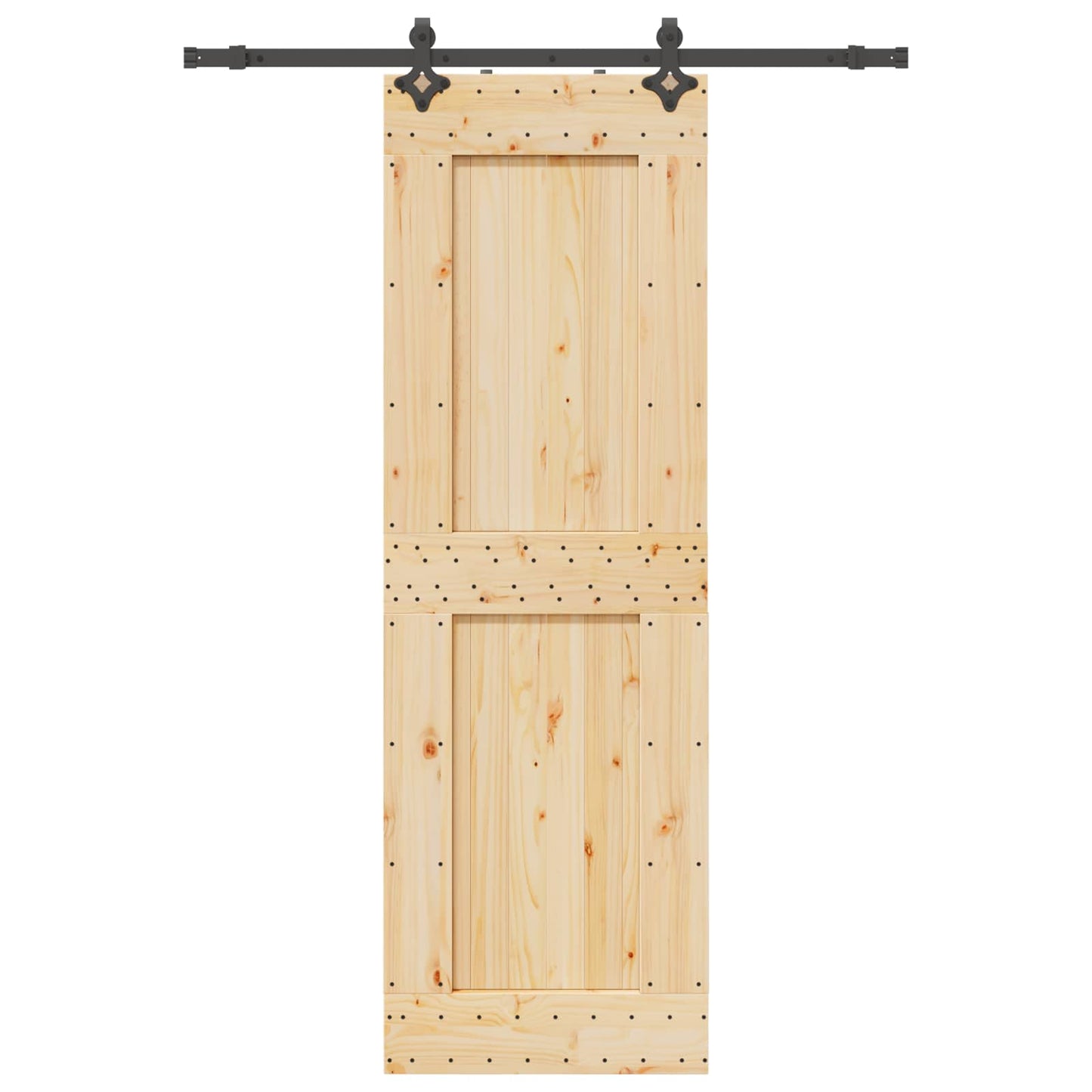 Skyvedør NARVIK Naturlig og svart 70 x 210 cm (152,5 cm)
