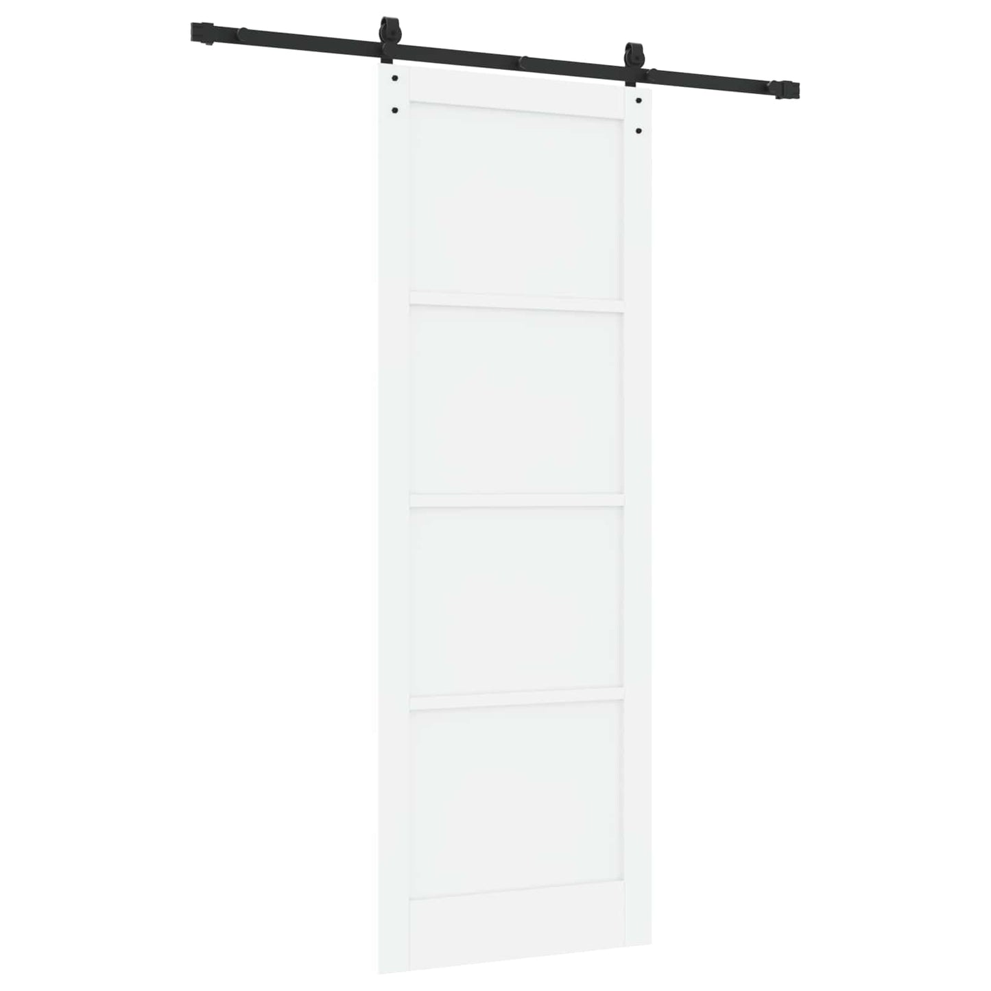 Skyvedør Hvit og svart 83 x 232 cm Heltre furu