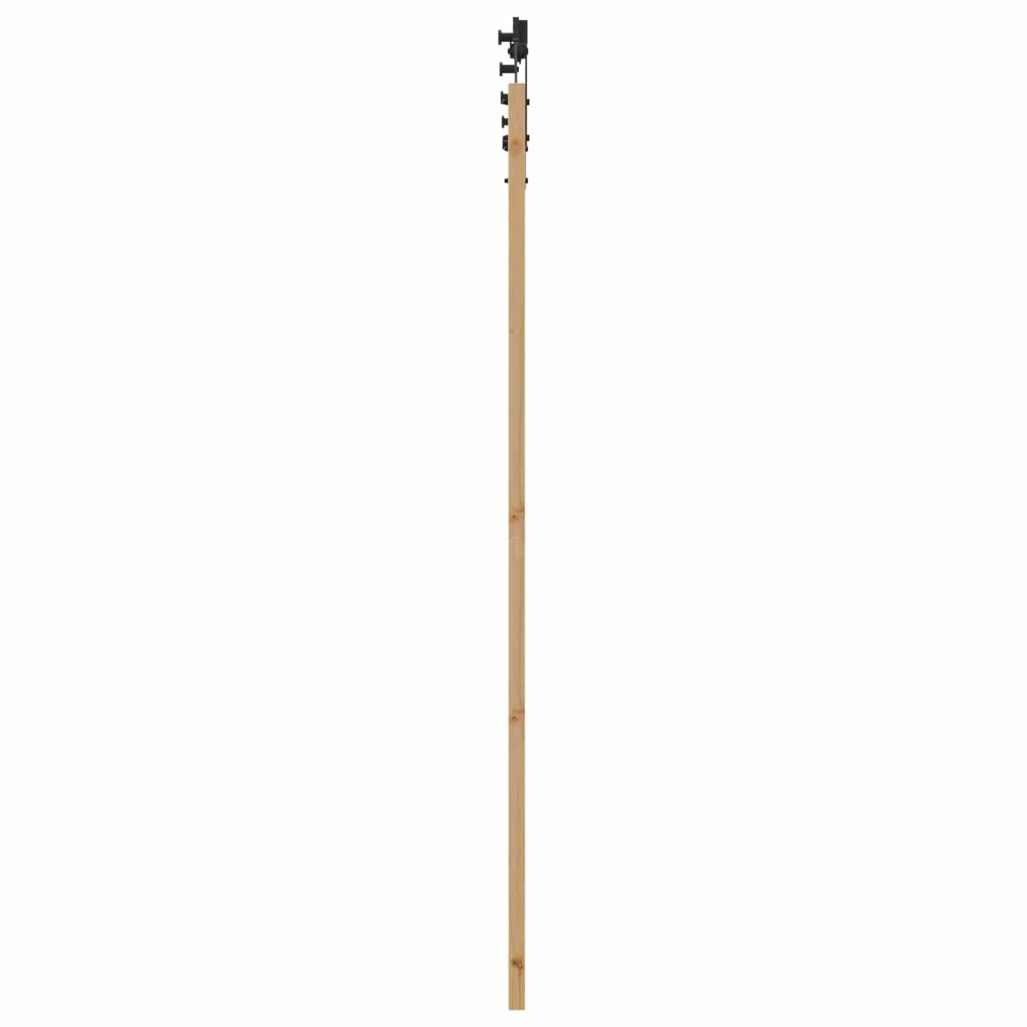 Skyvedør Naturlig og svart 86 x 211 cm Heltre furu