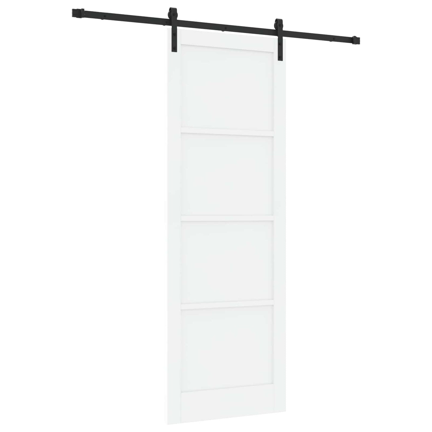 Skyvedør Hvit og svart 83 x 232 cm Heltre furu