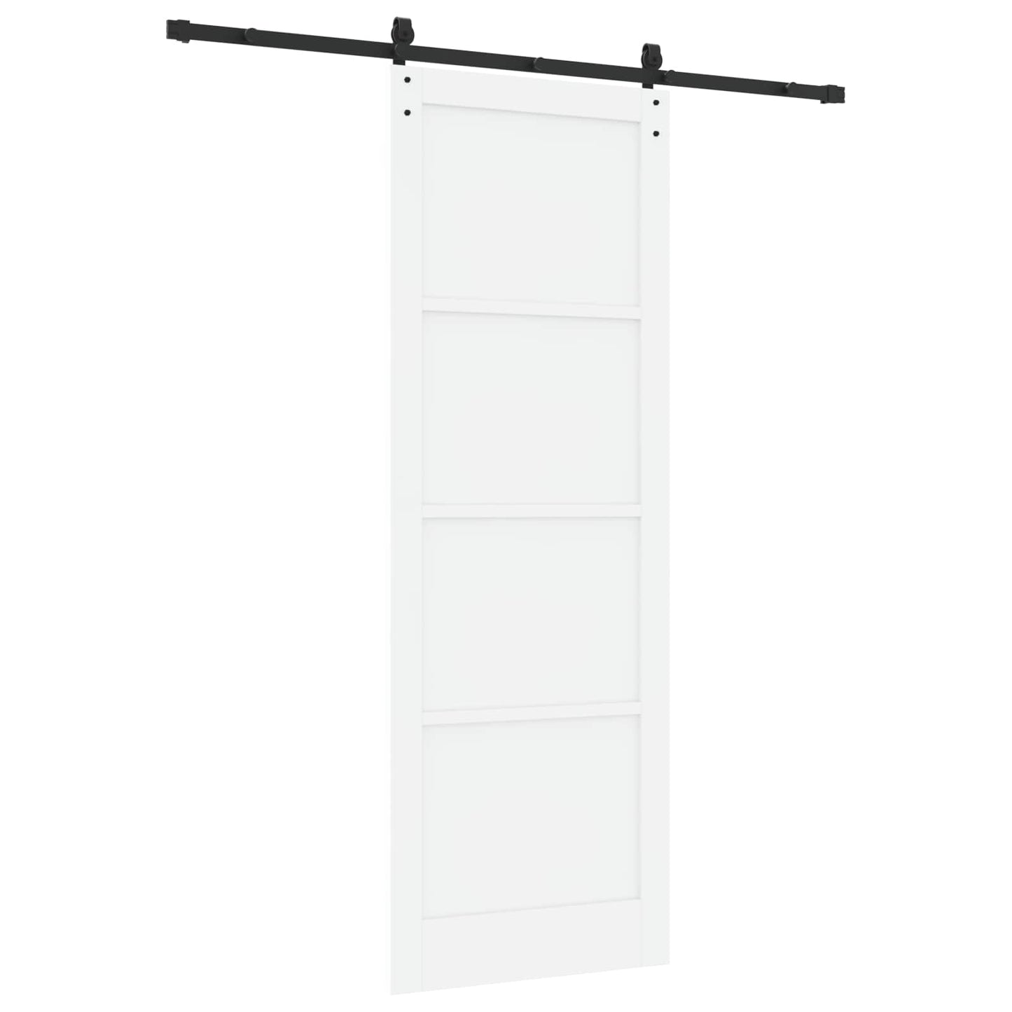 Skyvedør Hvit og svart 83 x 232 cm Heltre furu