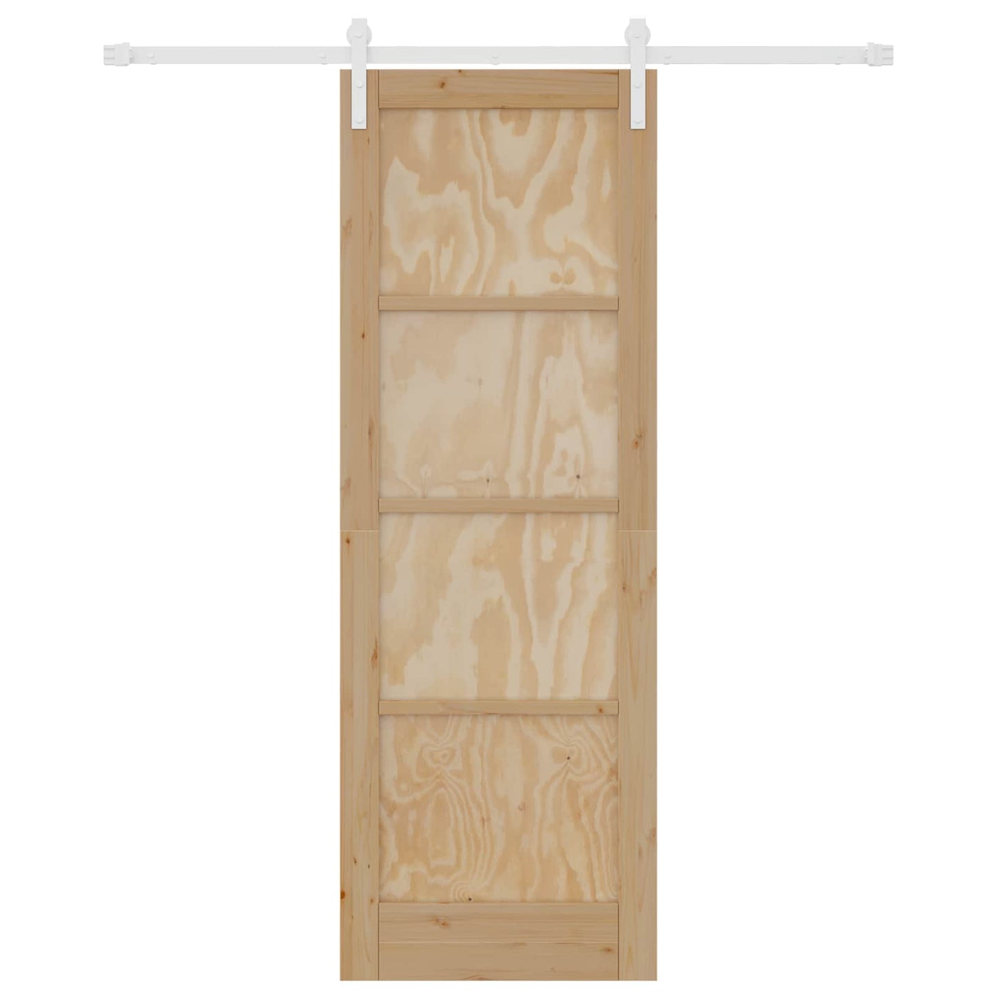 Skyvedør Naturlig og Hvit 73,5 x 211 cm Heltre furu