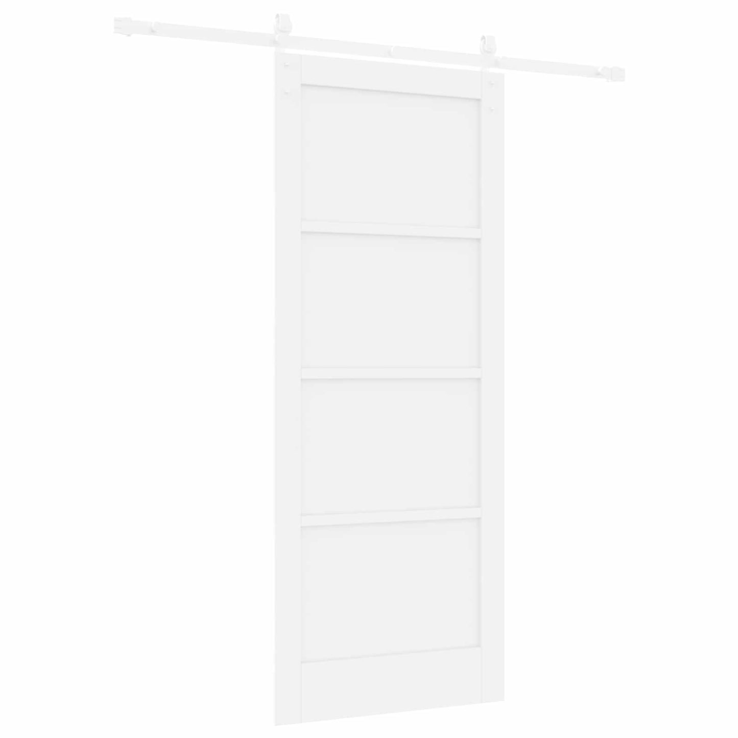 Skyvedør Hvit 83 x 202 cm Heltre furu