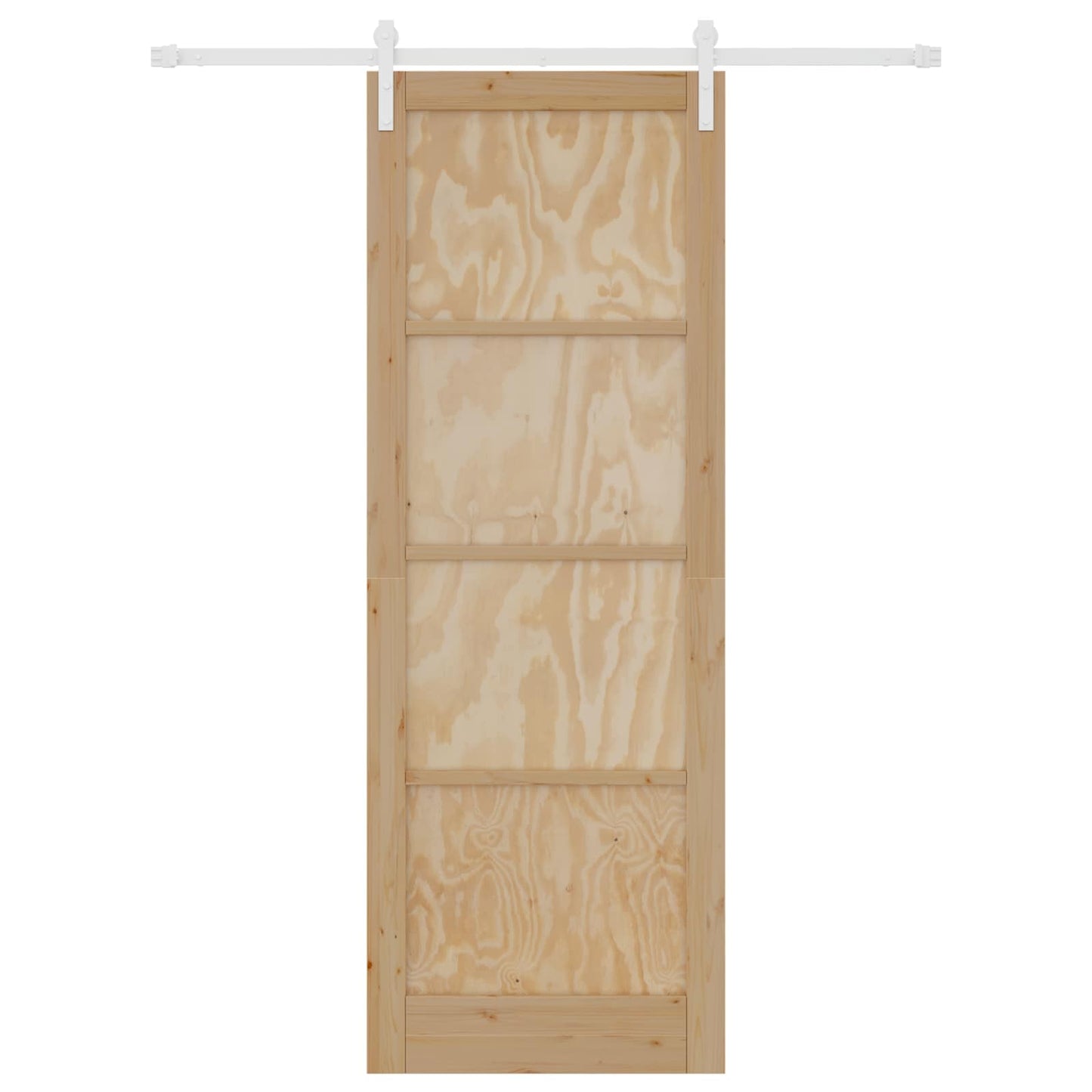 Skyvedør Naturlig og Hvit 83 x 232 cm Heltre furu