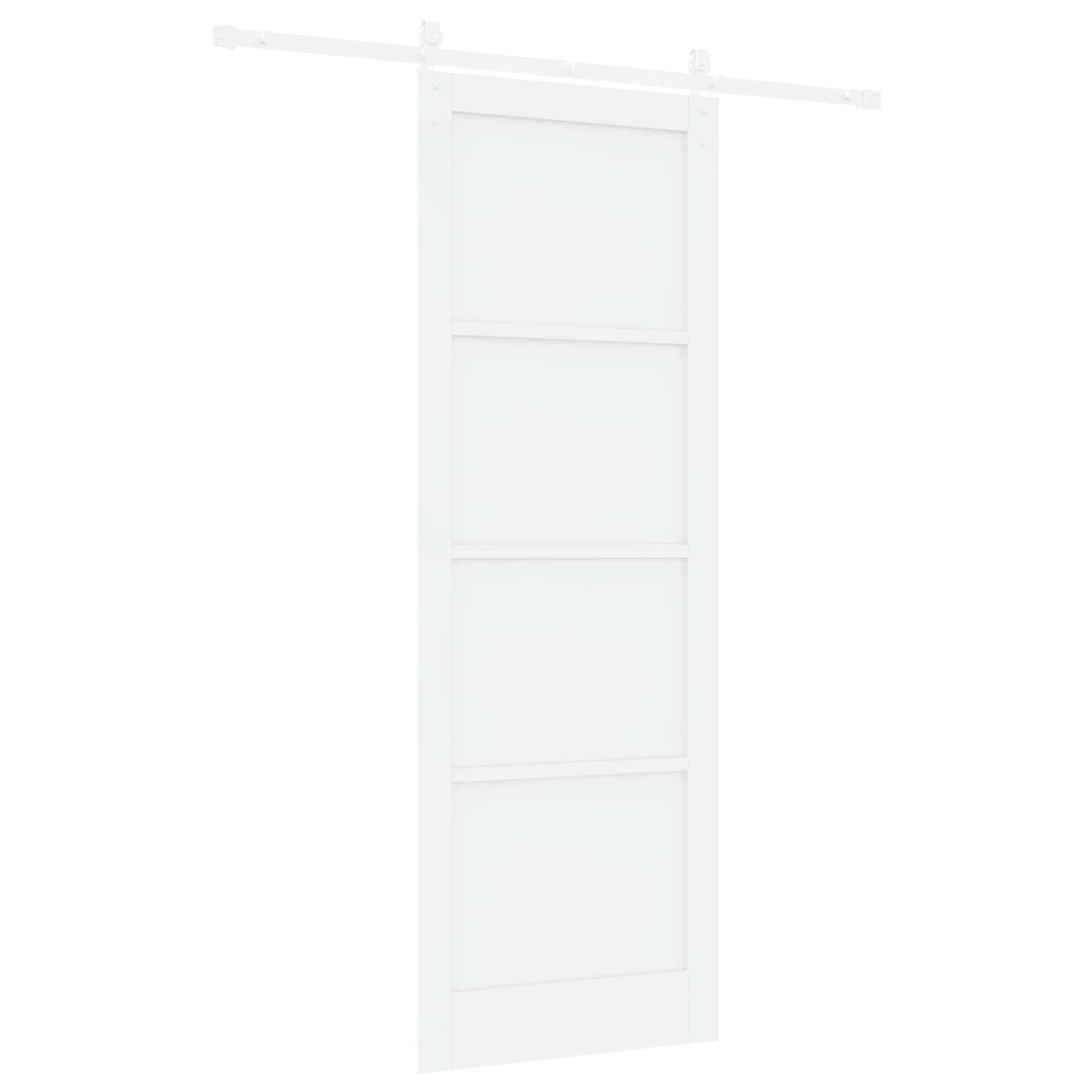 Skyvedør Hvit 83 x 232 cm Heltre furu