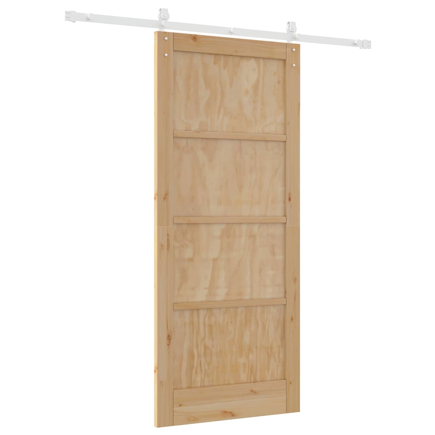 Skyvedør Naturlig og Hvit 86 x 198,5 cm Heltre furu