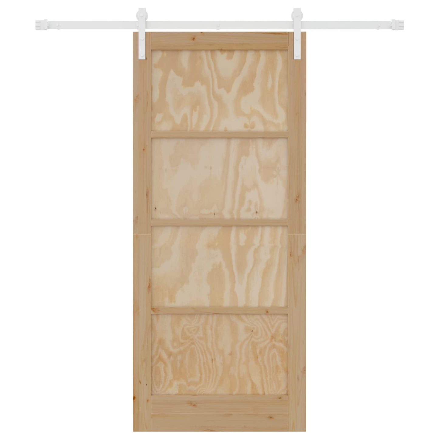 Skyvedør Naturlig og Hvit 86 x 198,5 cm Heltre furu
