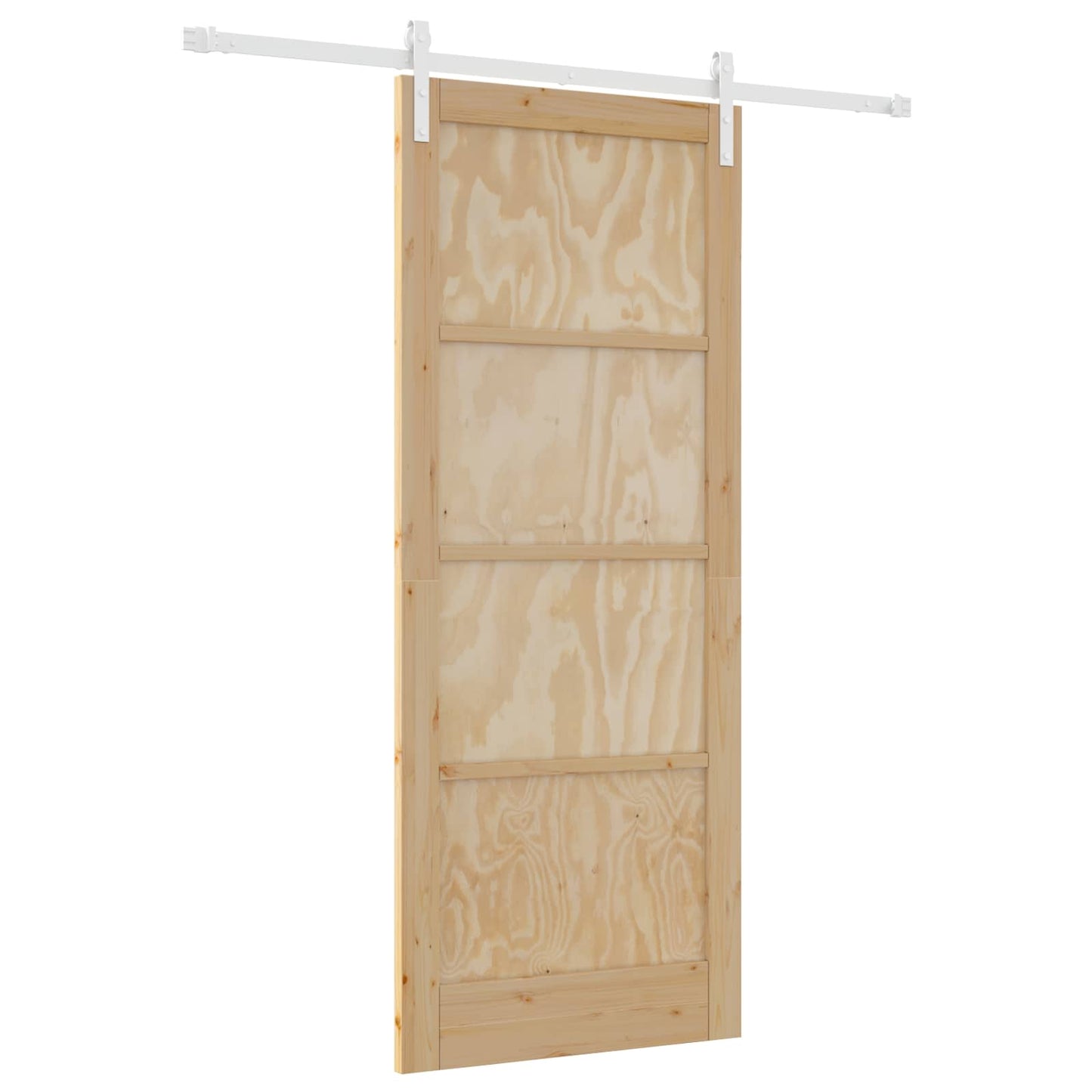 Skyvedør Naturlig og Hvit 86 x 211 cm Heltre furu