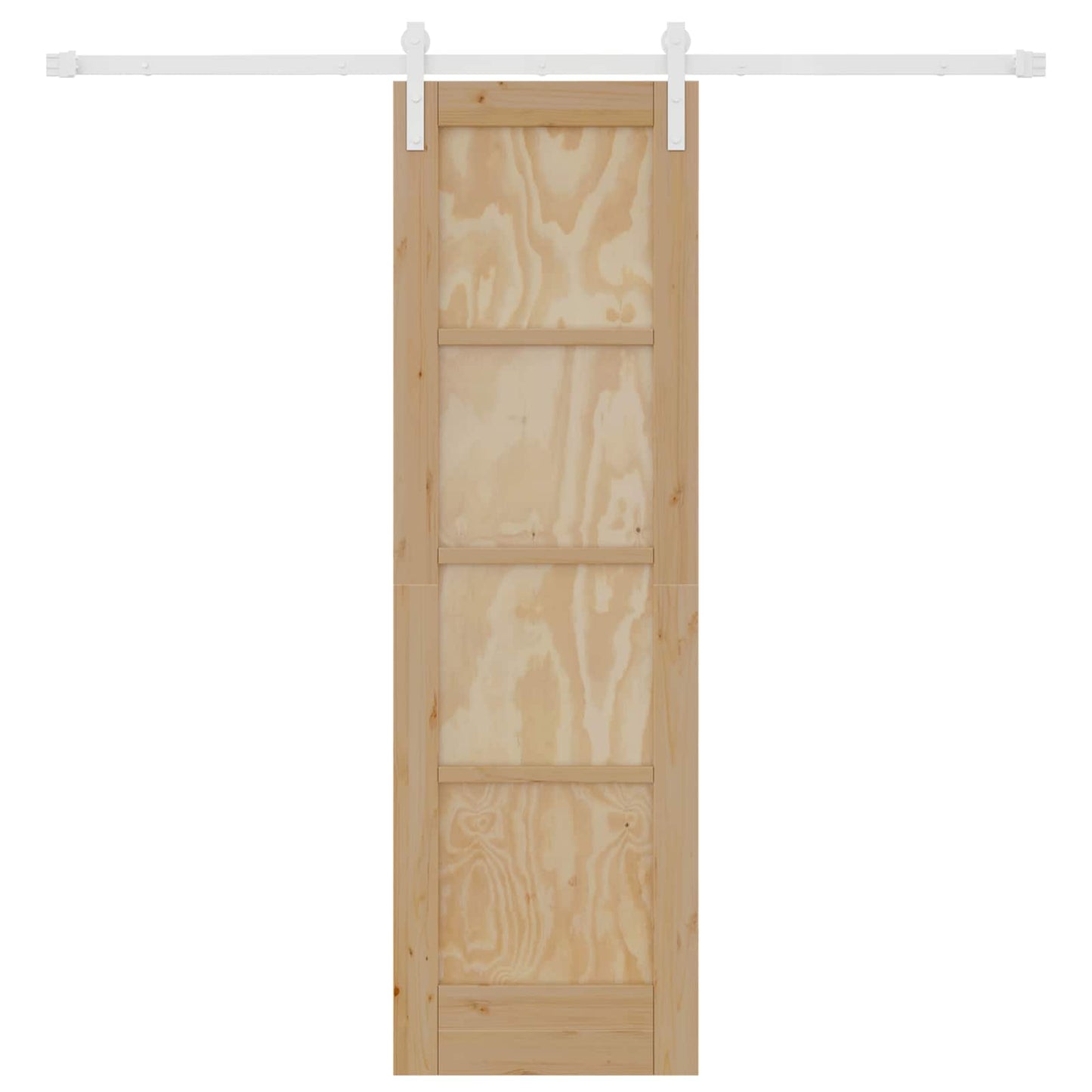 Skyvedør Naturlig og Hvit 61 x 198,5 cm Heltre furu