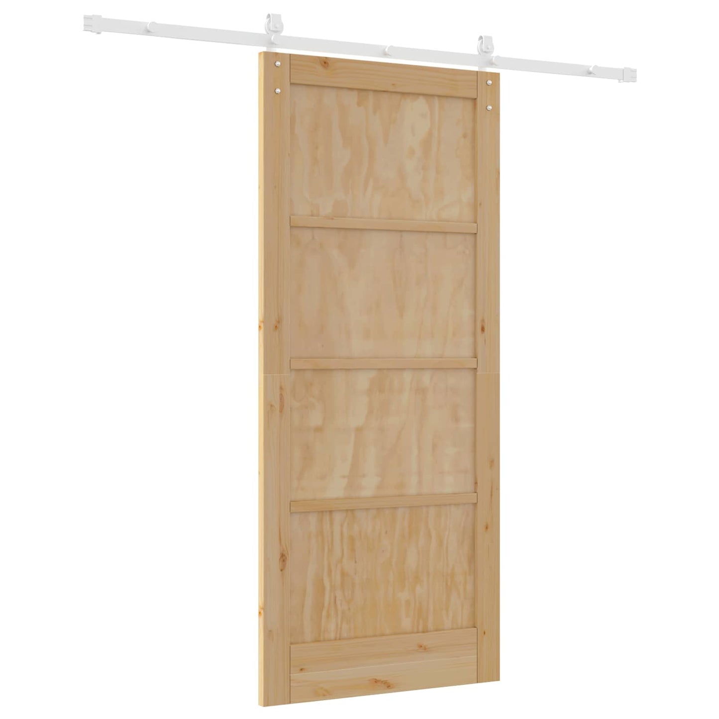 Skyvedør Naturlig og Hvit 86 x 198,5 cm Heltre furu