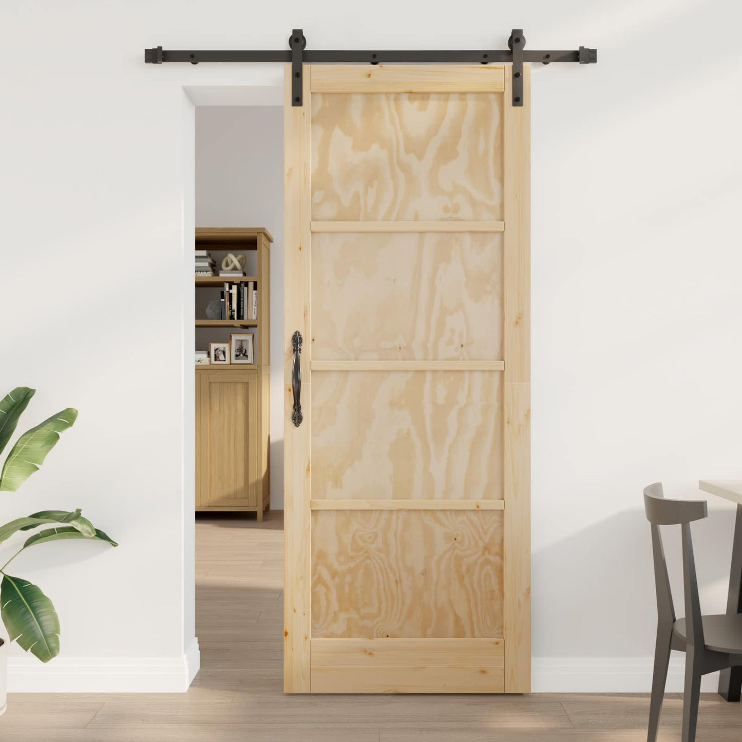 Skyvedør Naturlig 83 x 211 cm Heltre furu