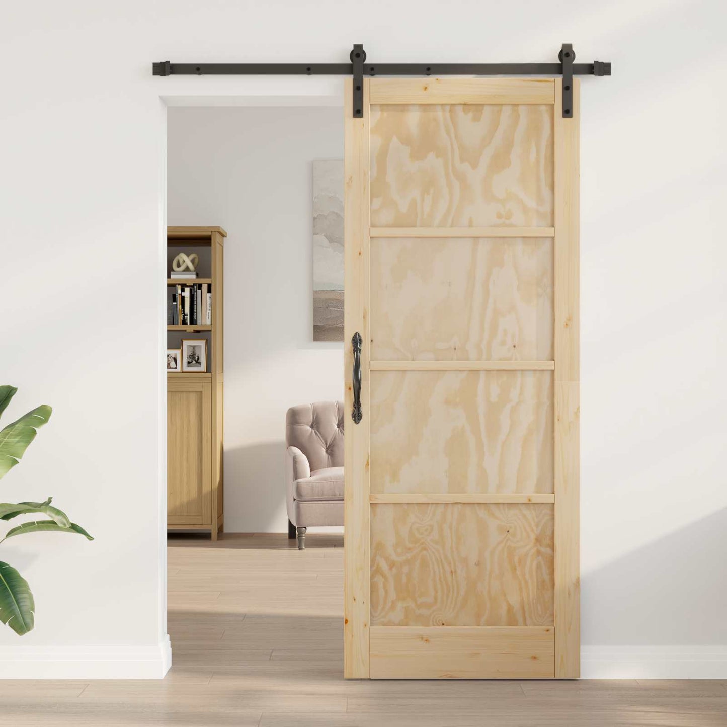 Skyvedør Naturlig 83 x 211 cm Heltre furu