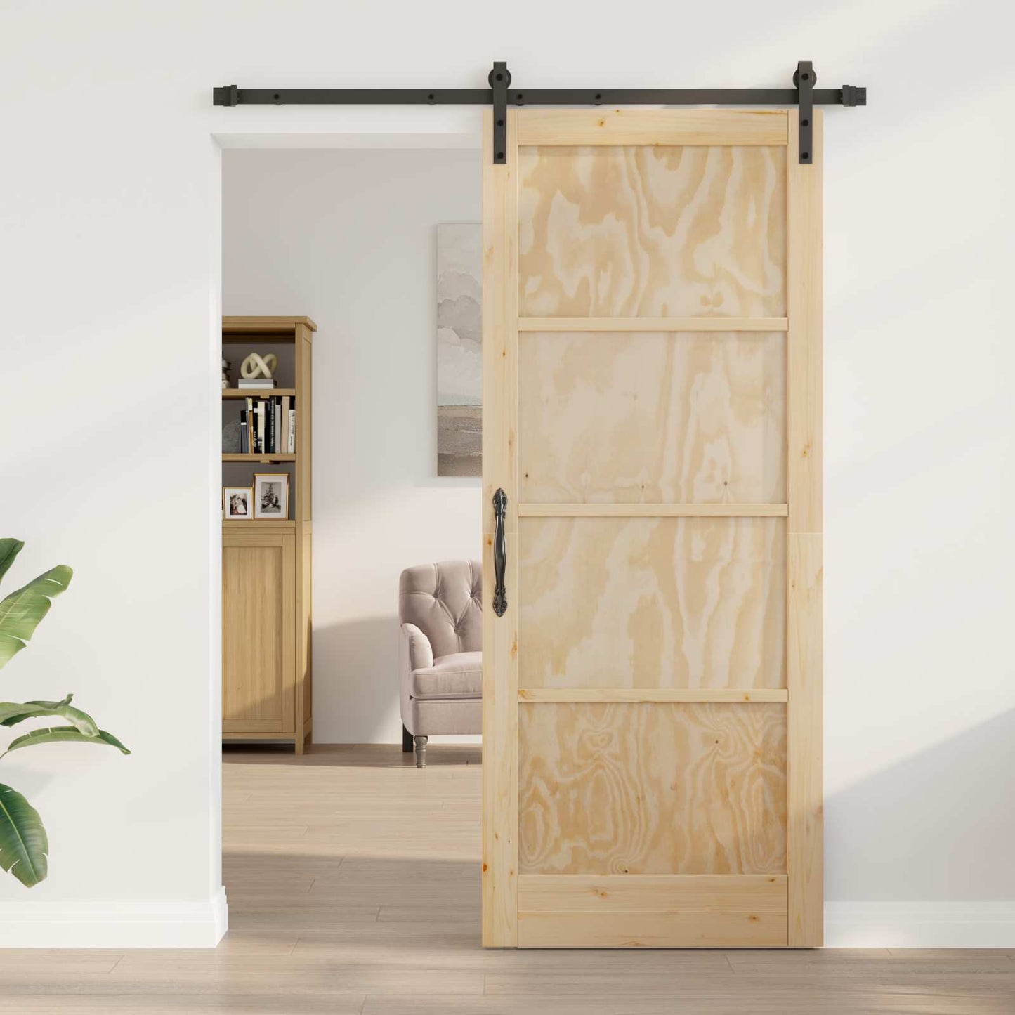 Skyvedør Naturlig 86 x 211 cm Heltre furu